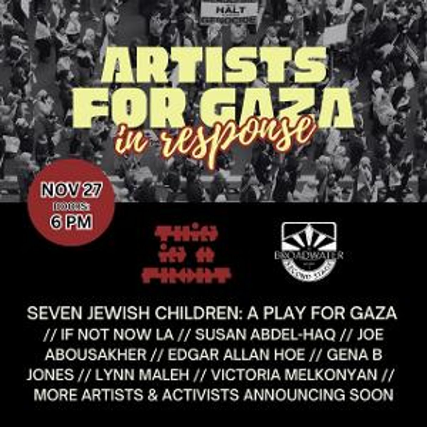 Caryl Churchill's SEVEN JEWISH CHILDREN Will Be Featured at 'Artists For Gaza: In Response'  Image