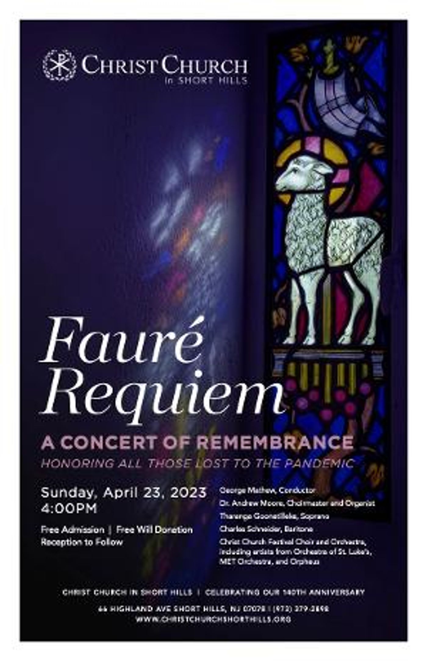 Christ Church in Short Hills To Present The Fauré Requiem In A Special Concert Of Remembrance  Image