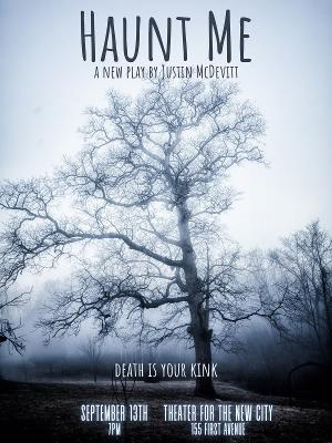 Justin McDevitt's Newest Play HAUNT ME To Receive A Reading At Theater For The New City  Image