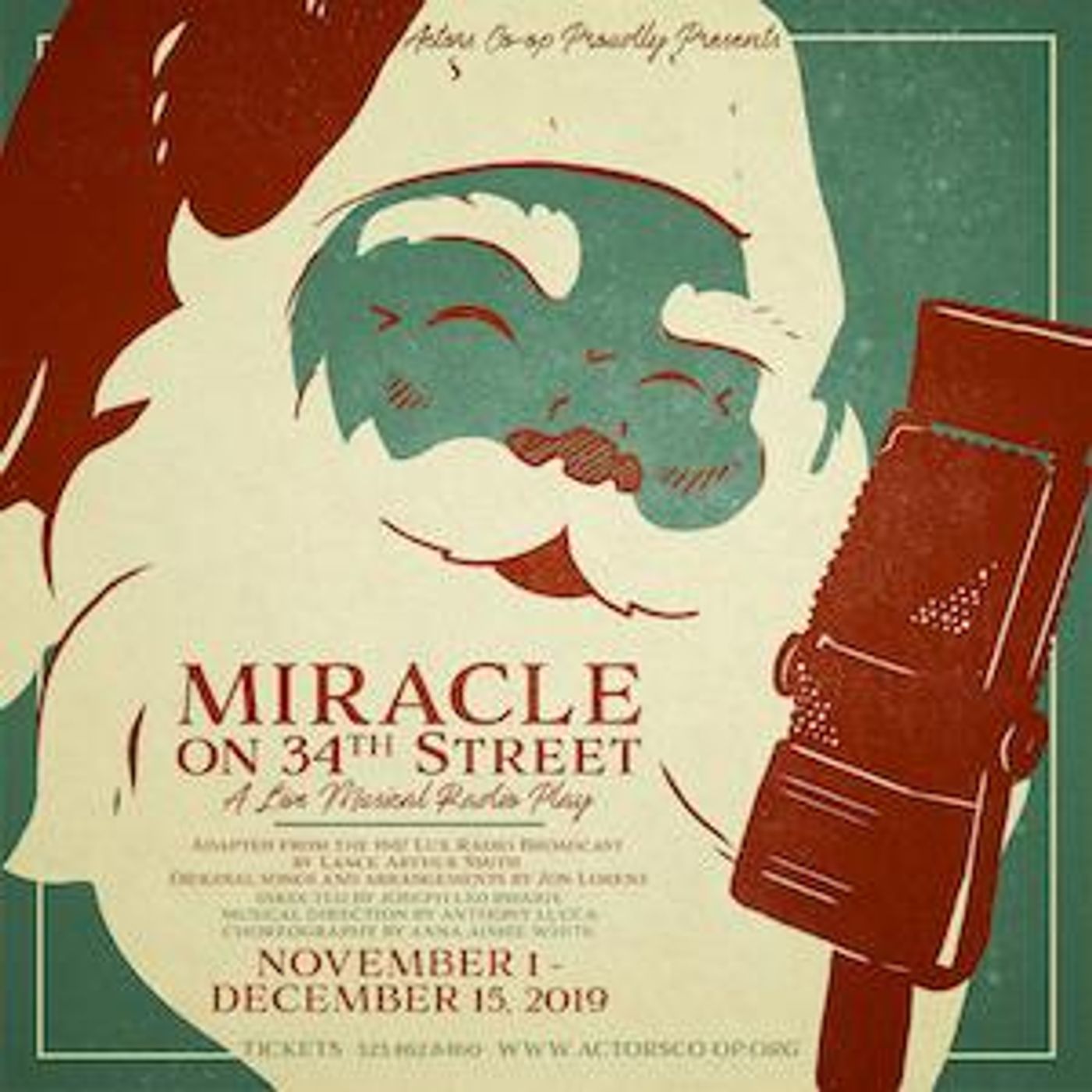 Performances Added For Actors Co-op's MIRACLE ON 34th STREET: A Live Musical Radio Play  Image