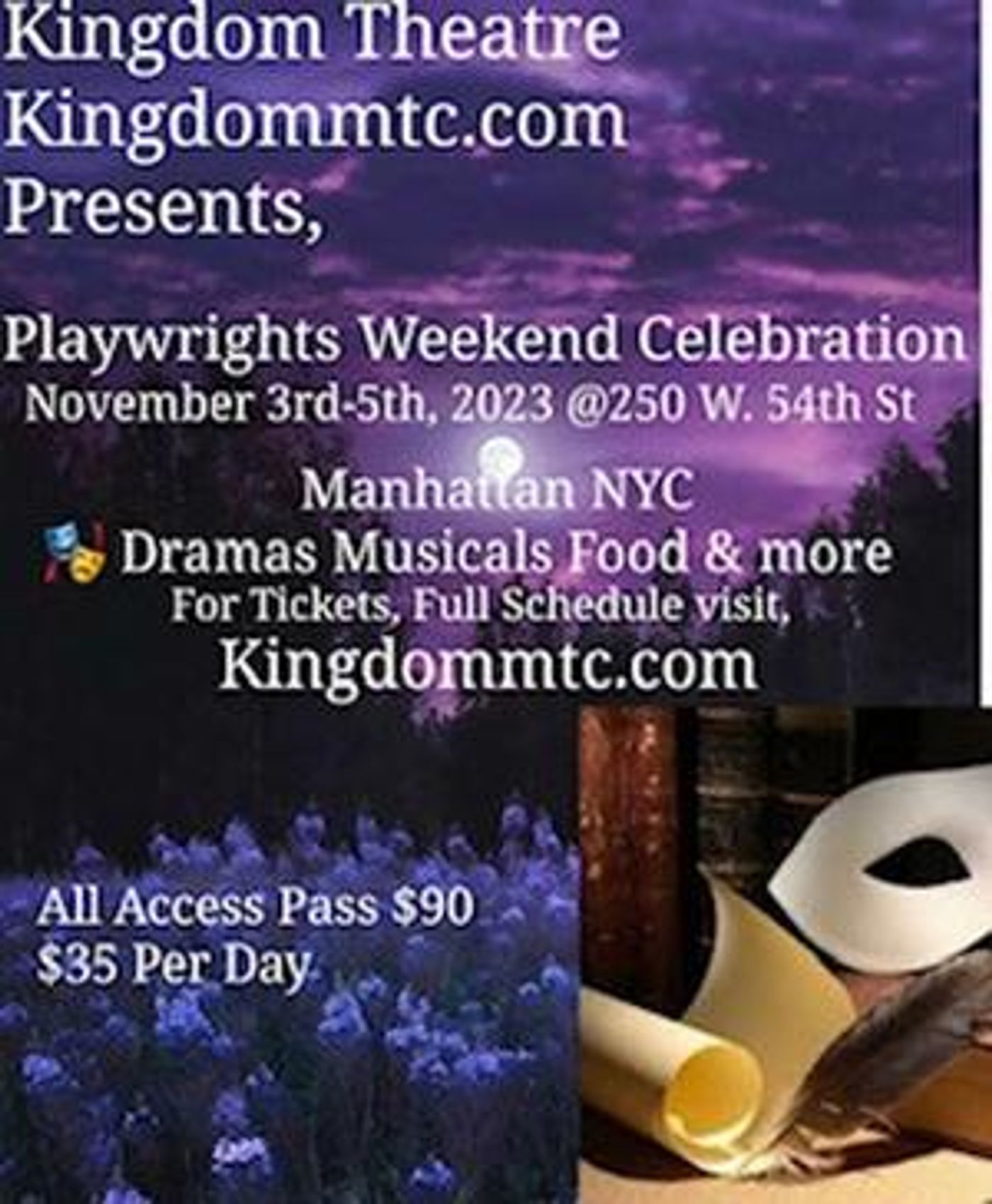 Kingdom Theatre Announces Upcoming Playwrights Weekend  Image