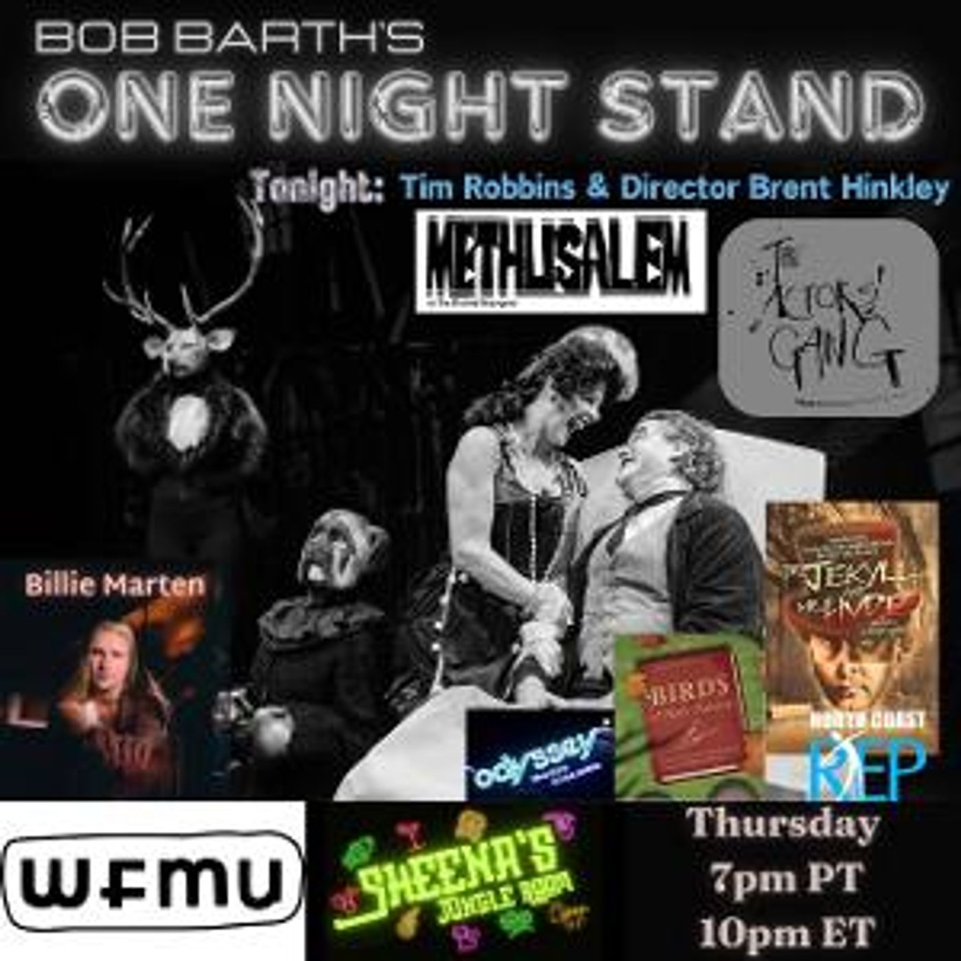 BOB BARTH'S ONE NIGHT STAND Returns with Tim Robbins, Brent Hinkley, Billie Marten, And More, November 2  Image