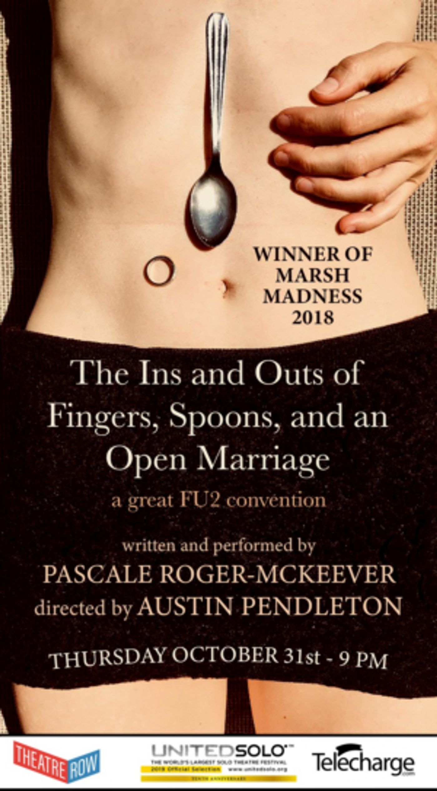 THE INS AND OUTS OF FINGERS, SPOONS, AND OPEN MARRIAGE Comes To The United Solo Festival  Image