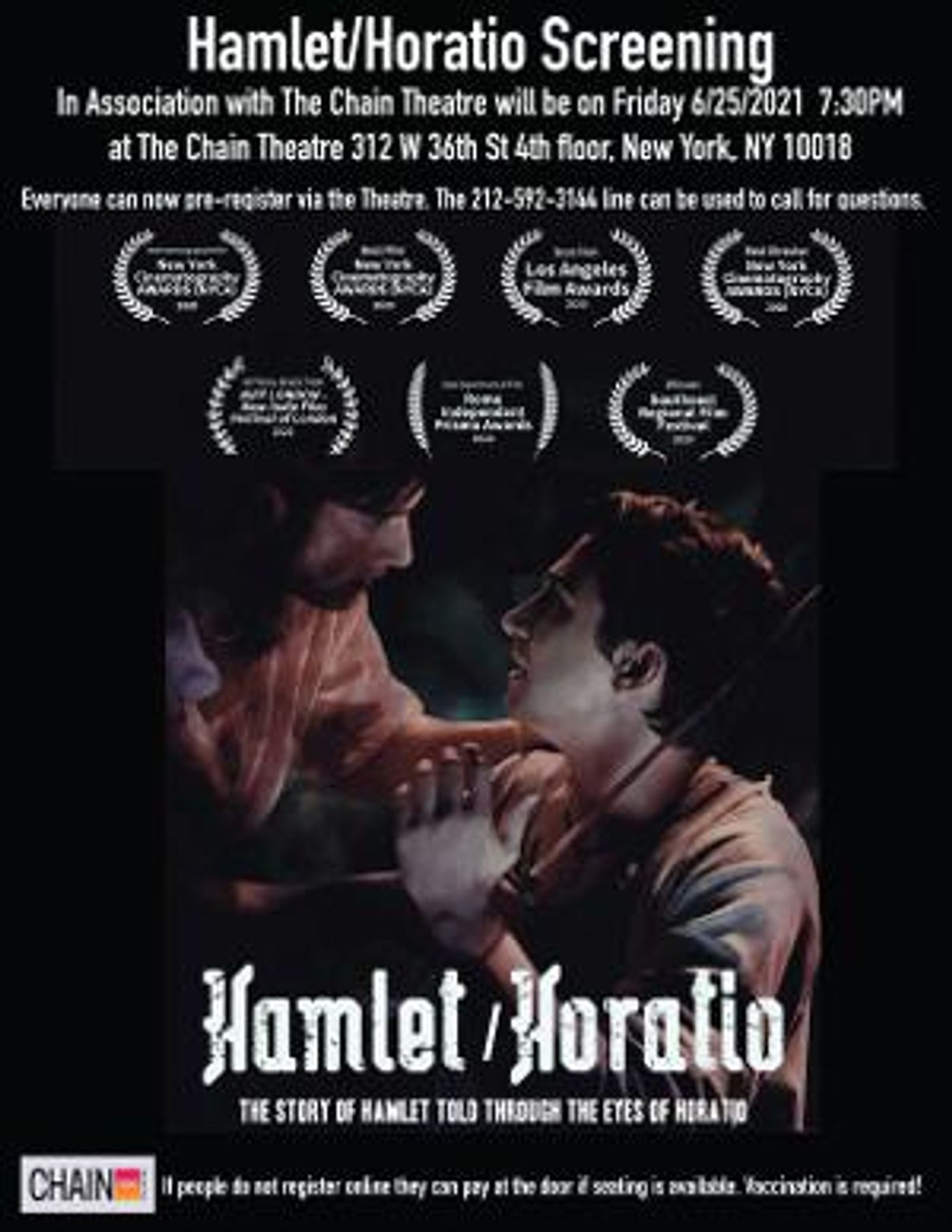 HAMLET/HORATIO Will Be Released by Glass House Distribution  Image