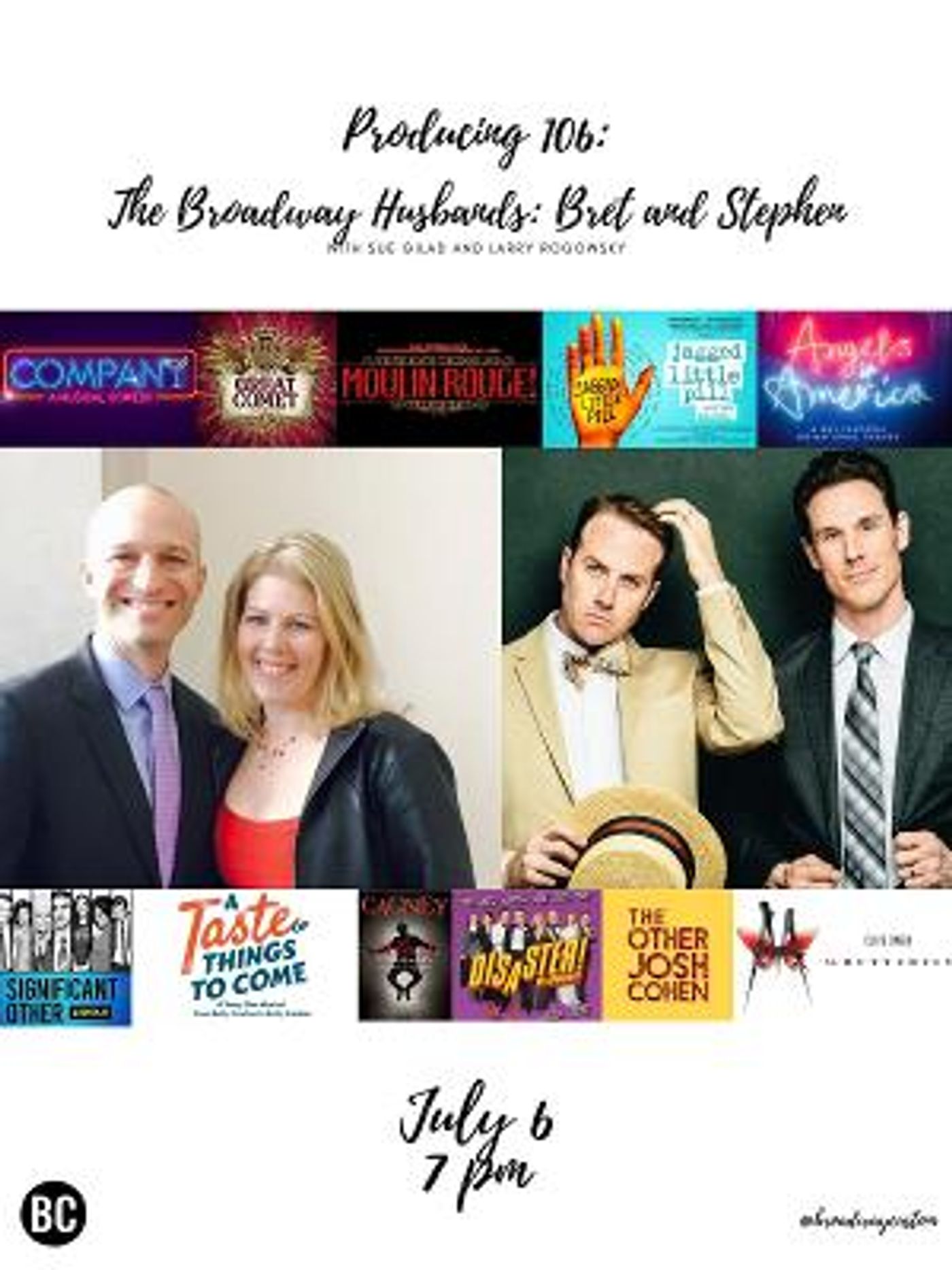 Sue Gilad and Larry Rogowsky Host Producing 106 Session Featuring Bret Shuford And Stephen Hanna  Image