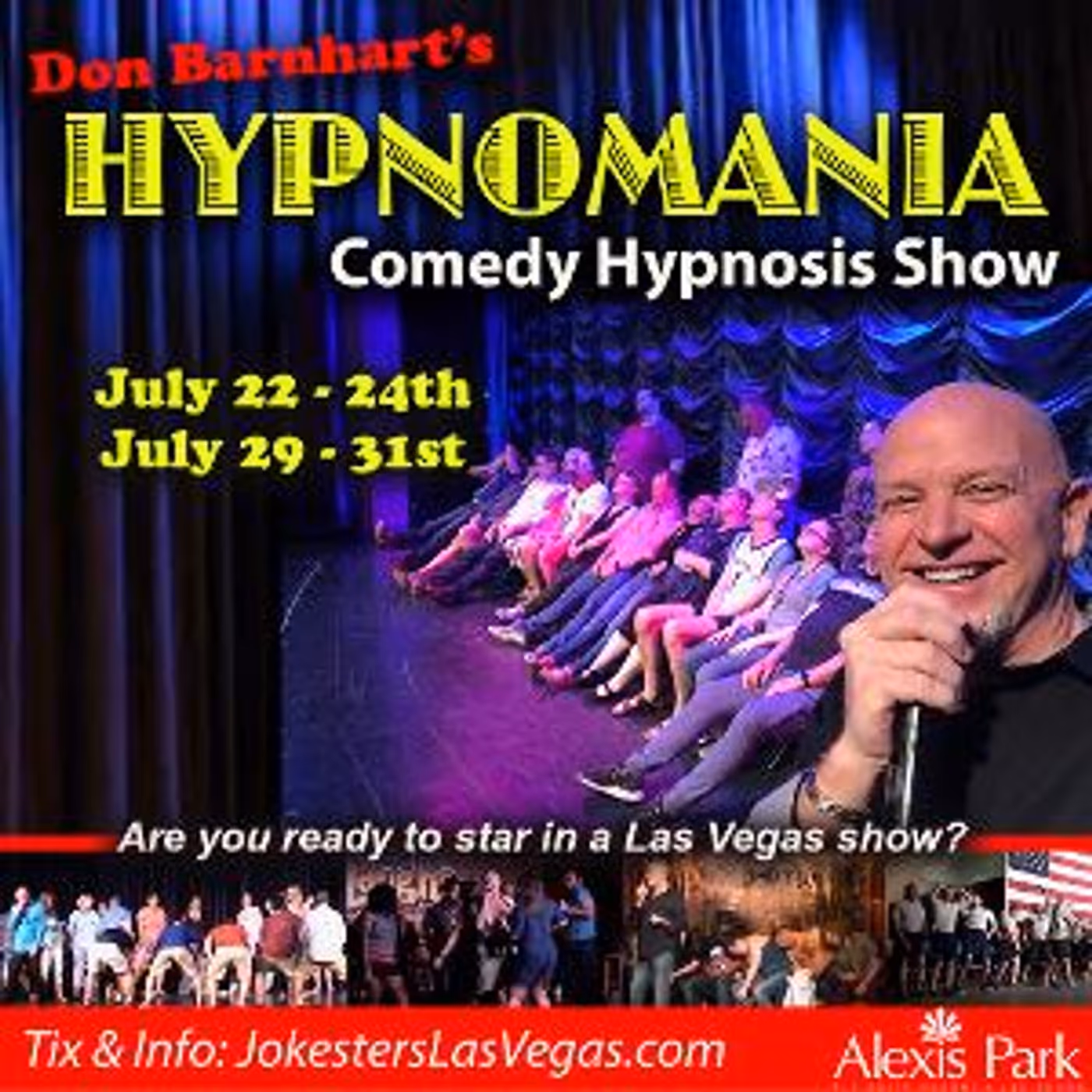 Comedy Hypnotist Don Barnhart's HYPNOMANIA is Coming to Jokesters Comedy Club  Image
