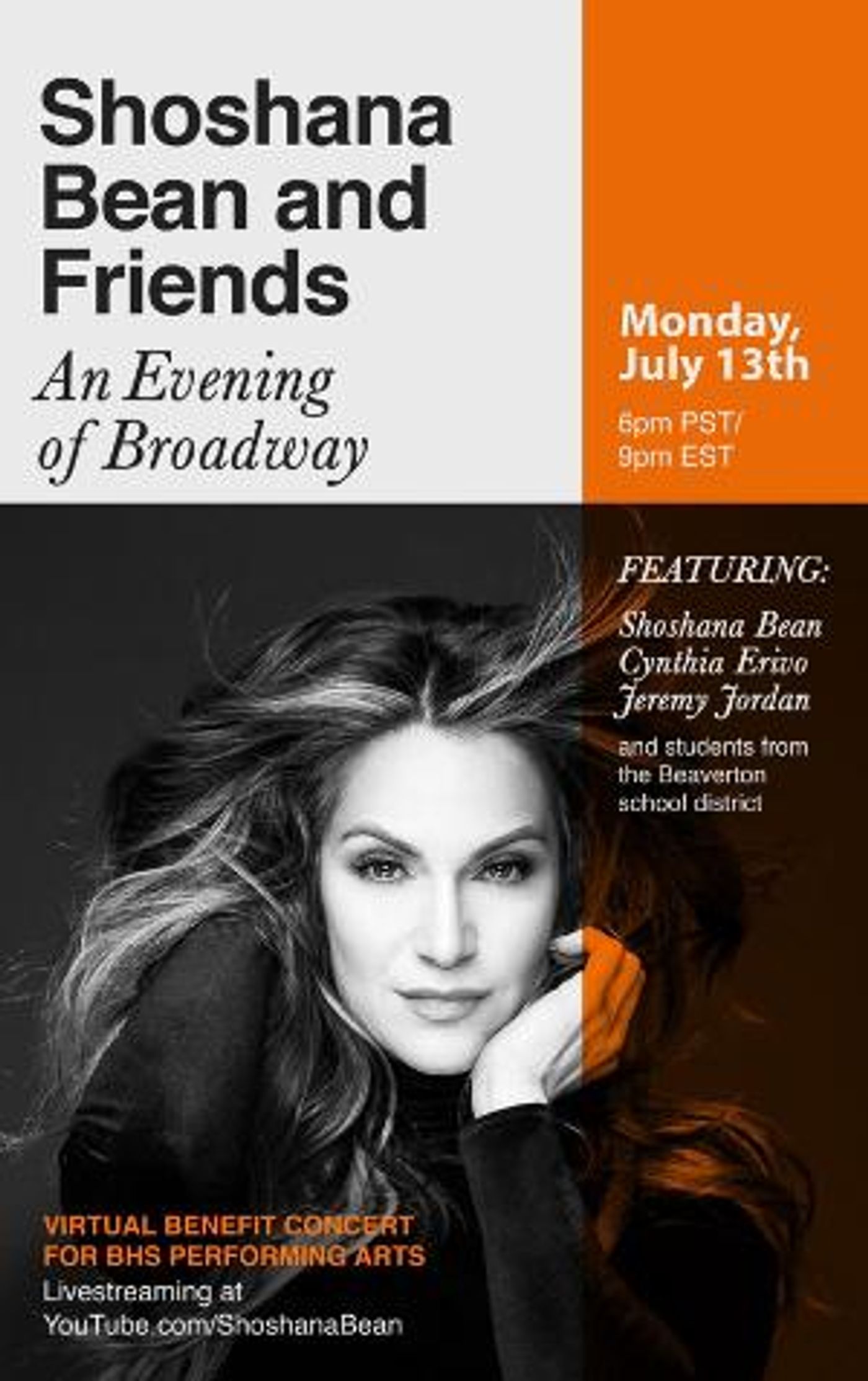 Shoshana Bean Returns for Third Annual Beaverton High School Fundraiser  Image