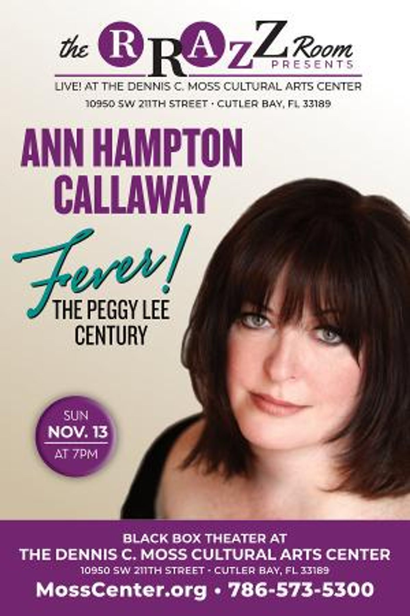 Ann Hampton Callaway Brings FEVER! The Peggy Lee Century to Cutler Bay Next Week  Image