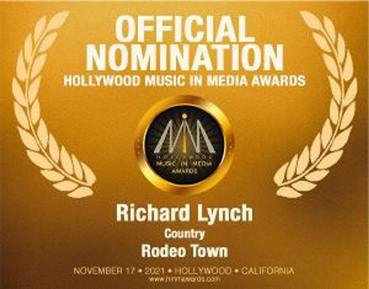 HMMA Awards Nominees Include Richard Lynch, Gary Pratt, Dom Colizzi, and More  Image