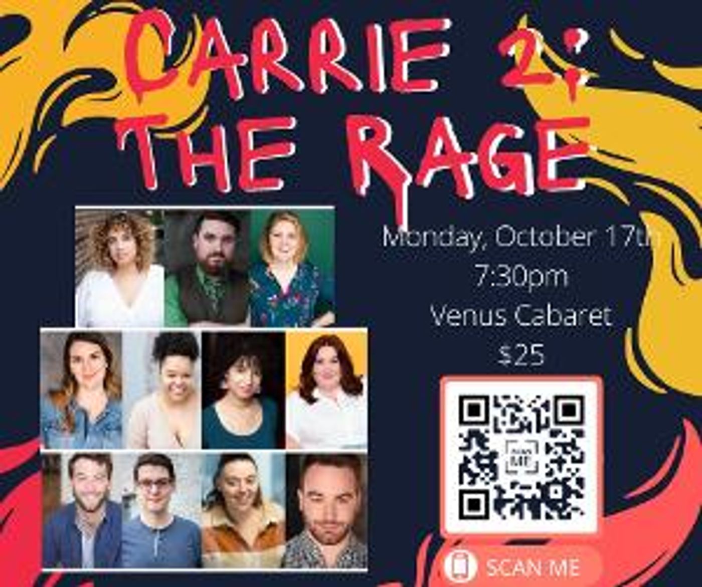CARRIE 2: THE RAGE, THE UNAUTHORIZED MUSICAL PARODY Returns For One Night Only  Image