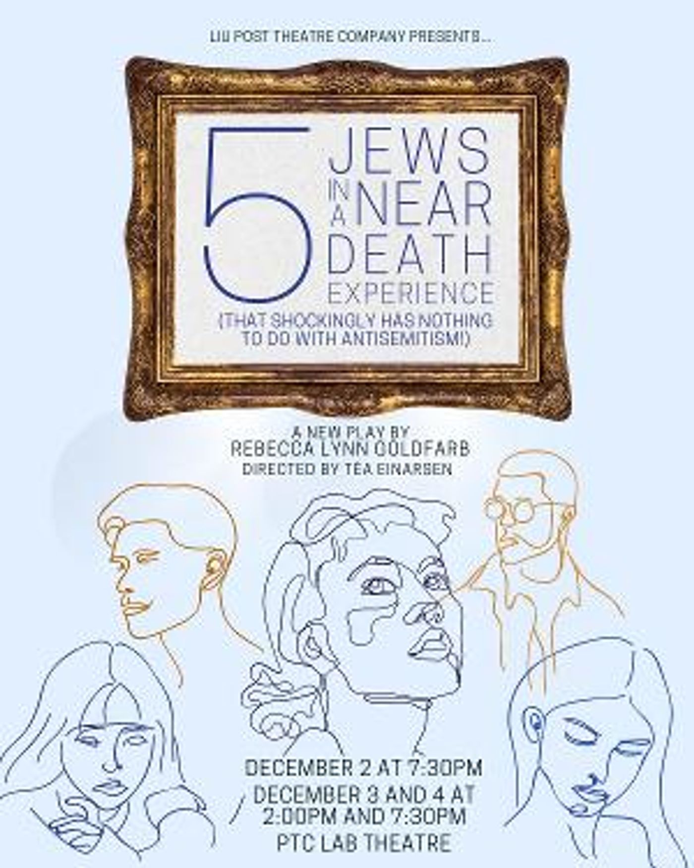 Post Theatre Company to Present 5 JEWS IN A NEAR DEATH EXPERIENCE in December  Image