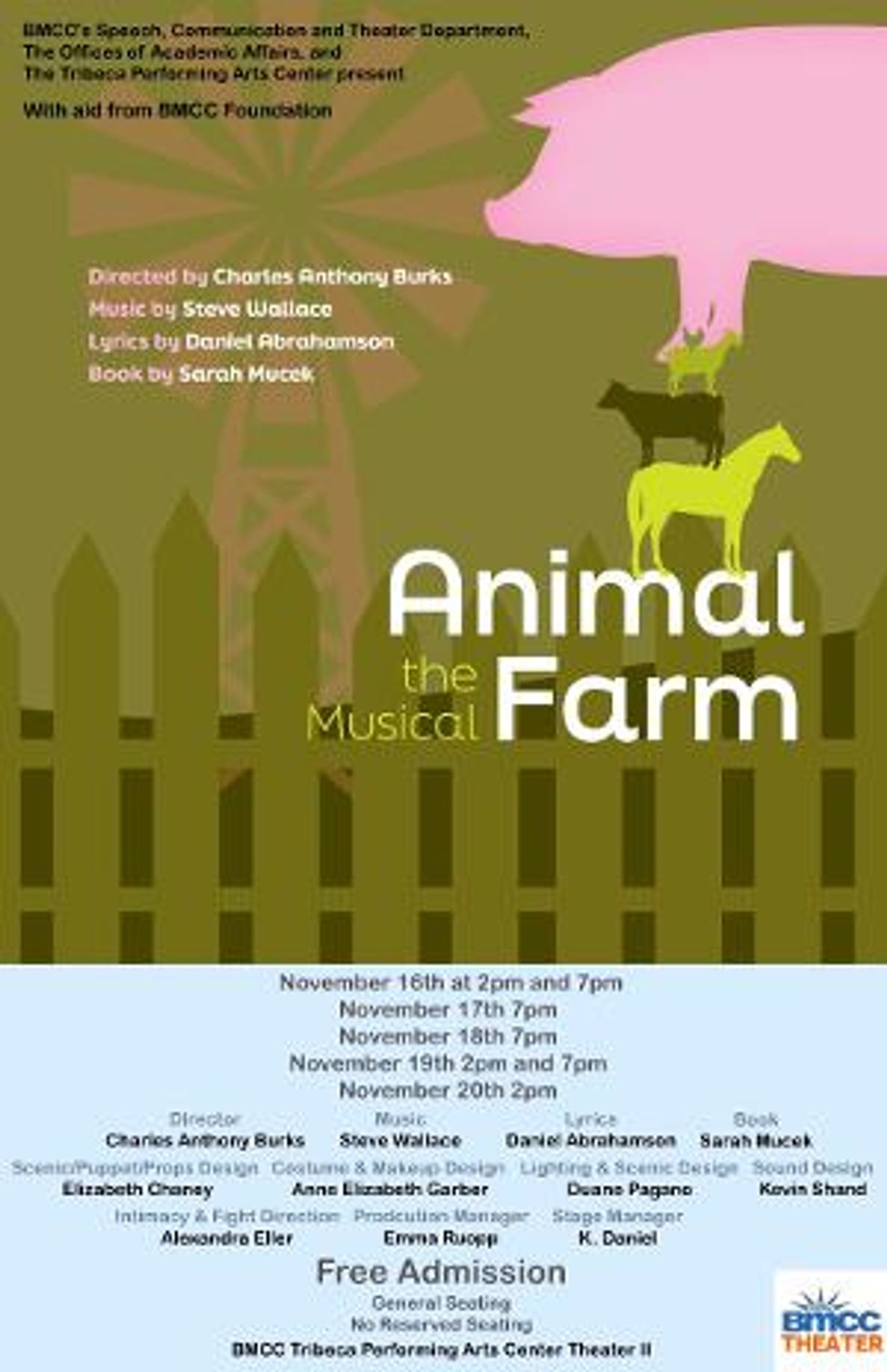 New Developmental Production of ANIMAL FARM: THE MUSICAL to be Presented at the Tribeca Performing Arts Center  Image