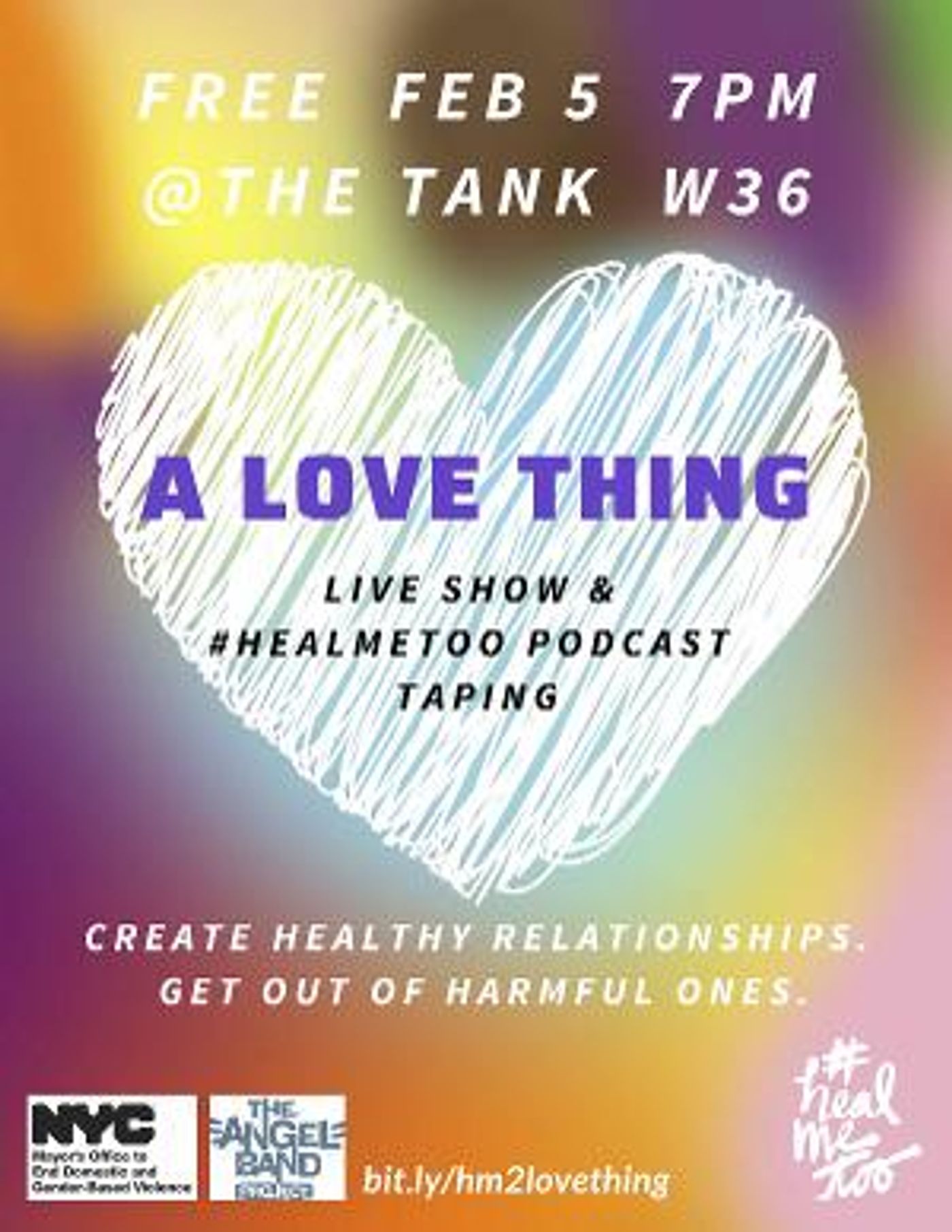 Free Live Show A LOVE THING Will Share Performances and Tips to Create Healthy Relationships and Prevent Harmful Ones  Image