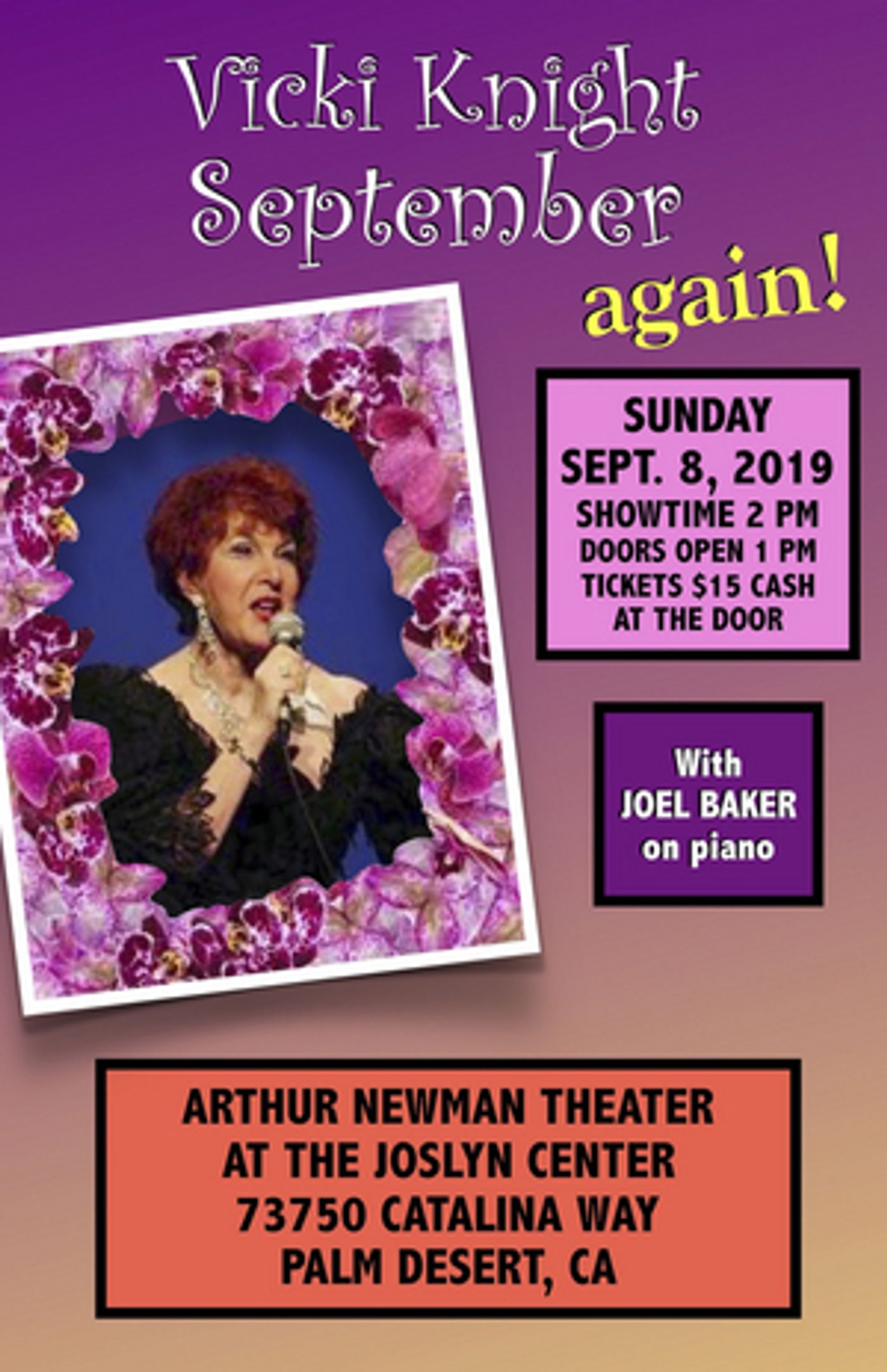 Vicki Knight Heads to Palm Desert for Cabaret Show  Image