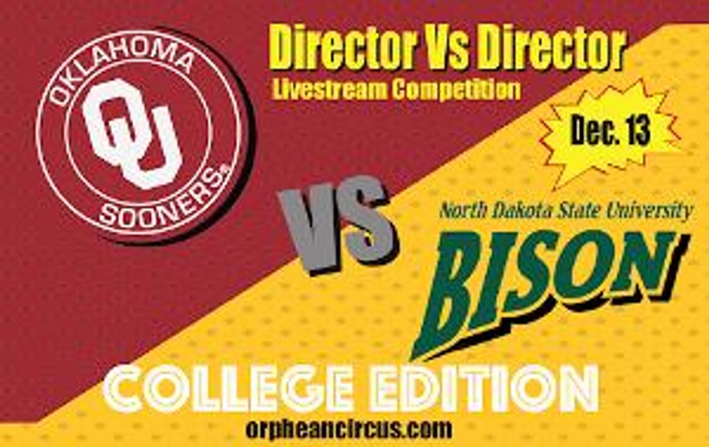 Livestreaming Game Show DIRECTOR VS DIRECTOR Announces Episode 6 - The College Edition!  Image