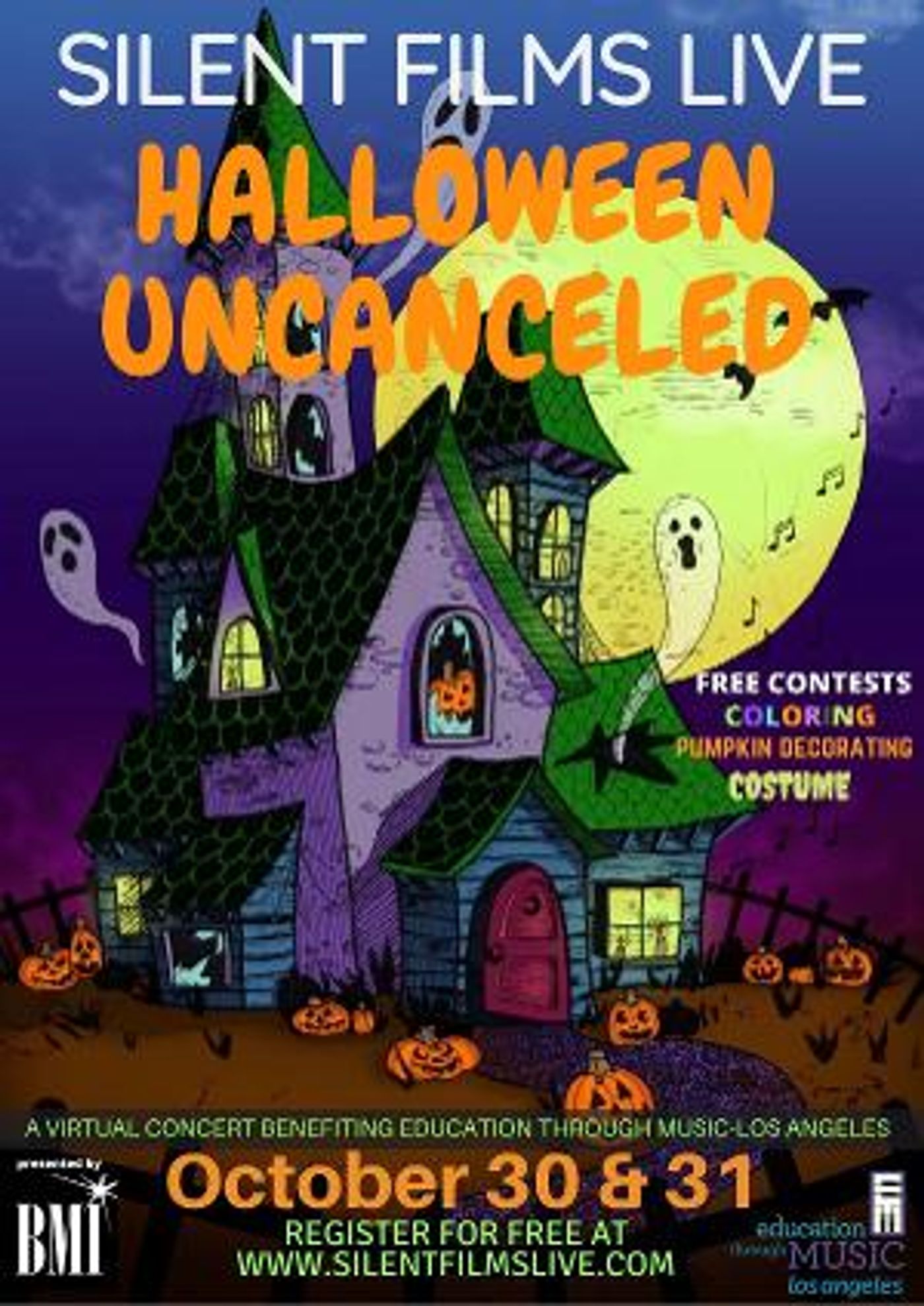 BMI Sponsors Free Family-Friendly Halloween Virtual Concerts Benefiting Education Through Music-Los Angeles  Image