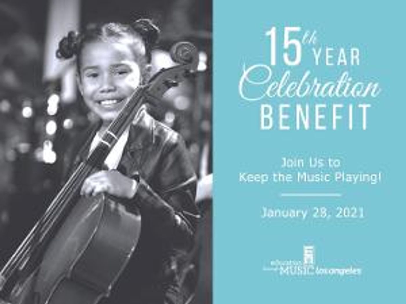 Education Through Music-Los Angeles Announces 15th Year Celebration Benefit To Keep The Music Playing In Local Schools  Image