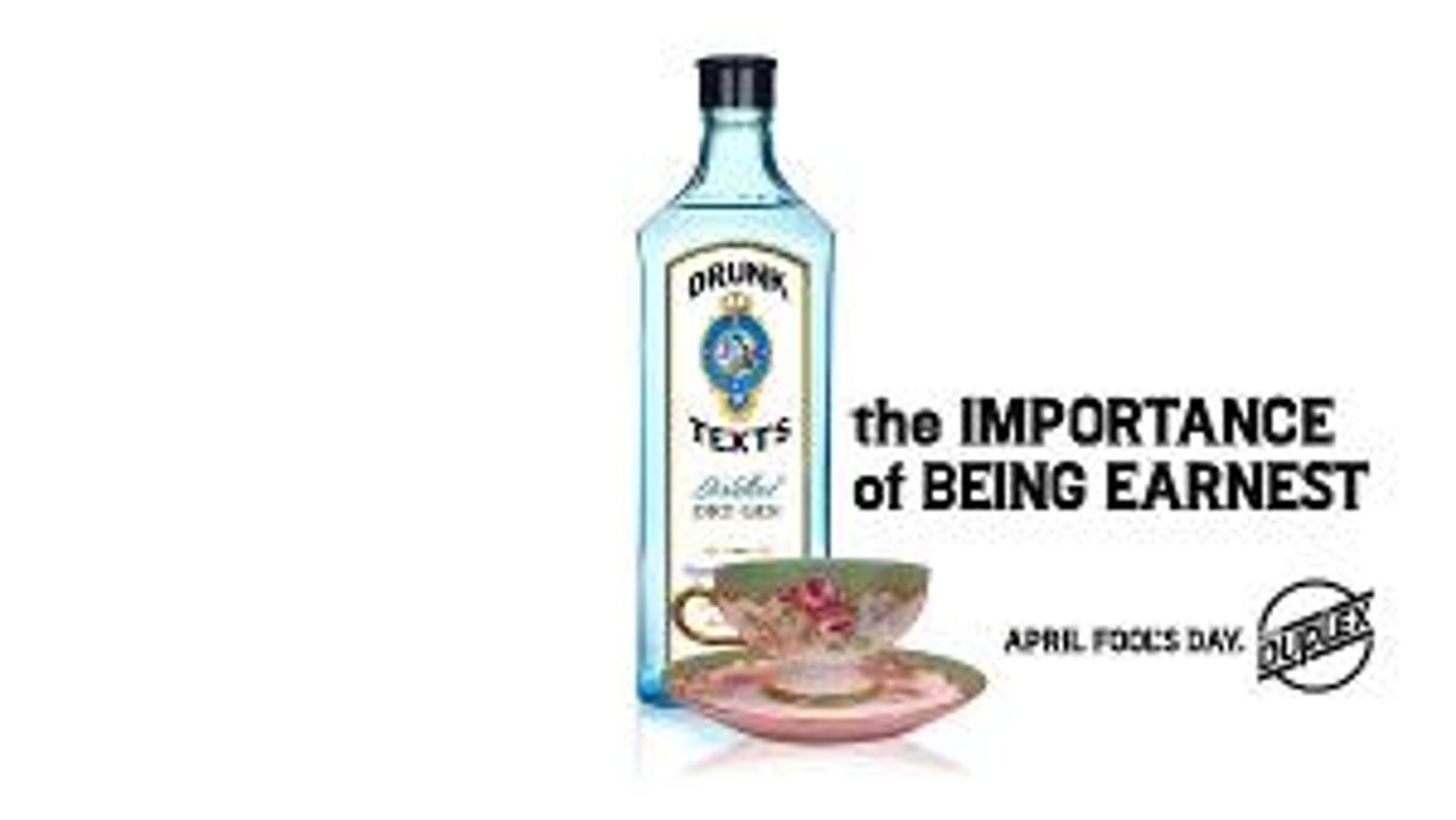 The Drunk Texts to Present THE IMPORTANCE OF BEING EARNEST at The Duplex  Image