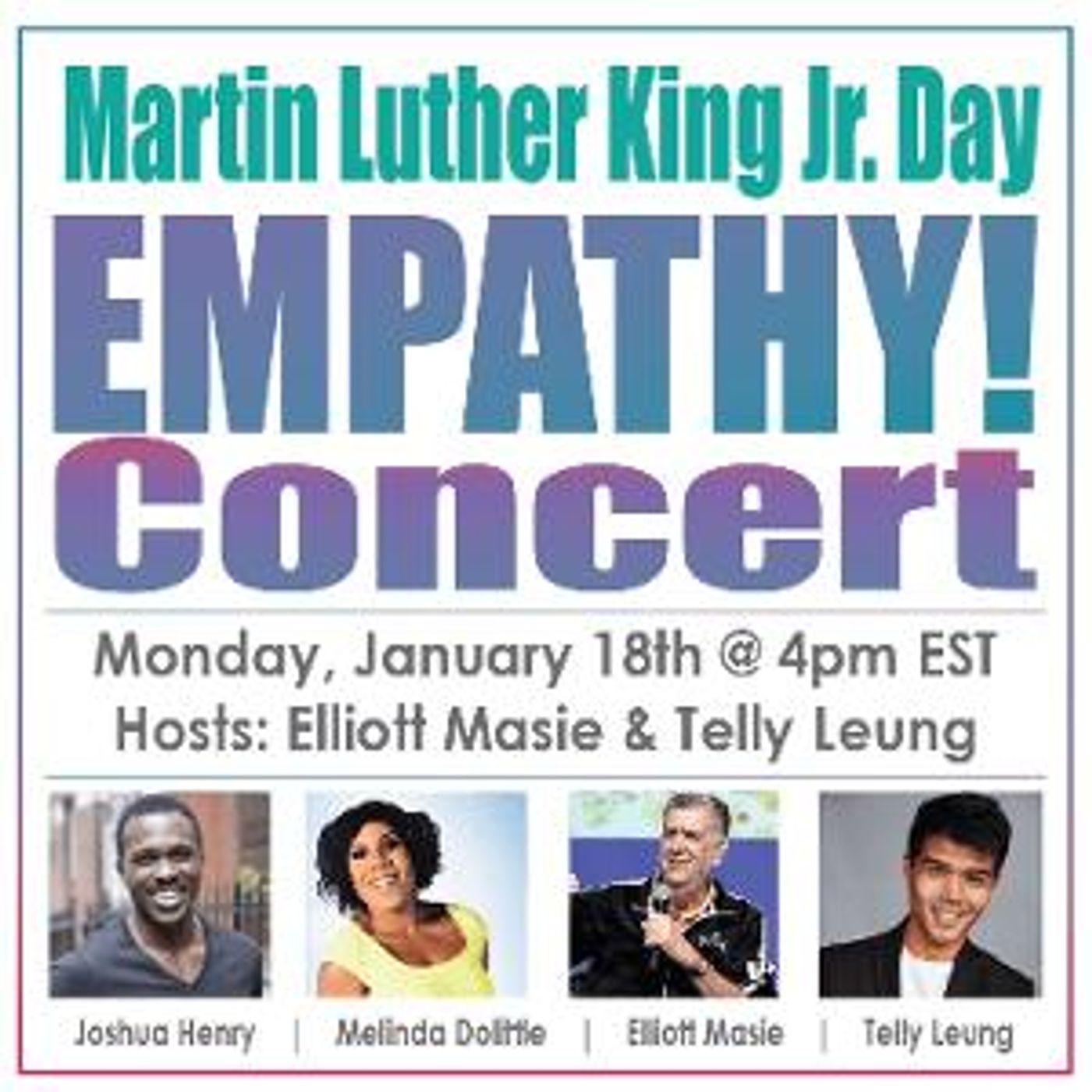 Joshua Henry, Telly Leung, and More Join Empathy Concert for Martin Luther King, Jr. Day  Image