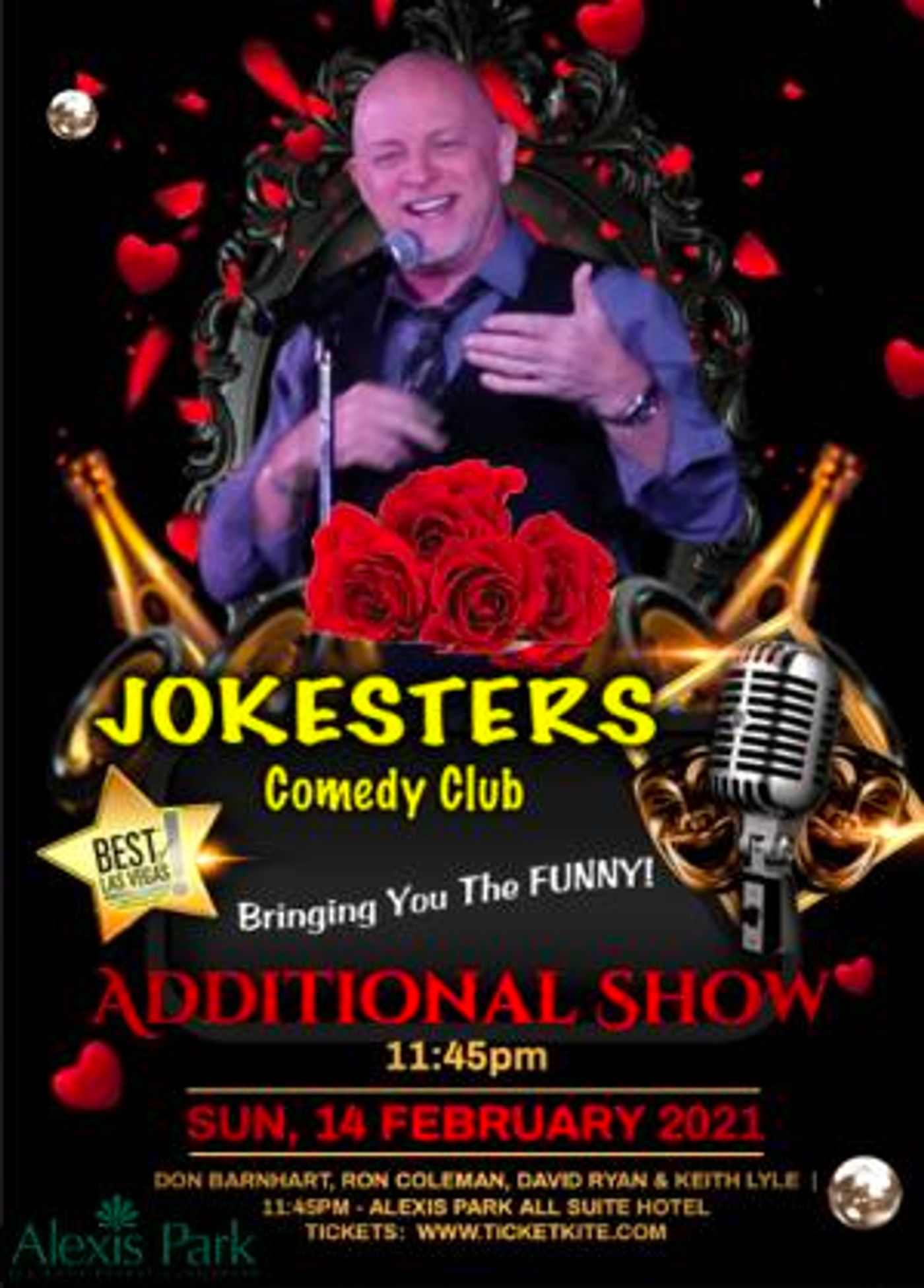 Jokesters Comedy Club Las Vegas Adds Additional Shows For Valentine's Day  Image