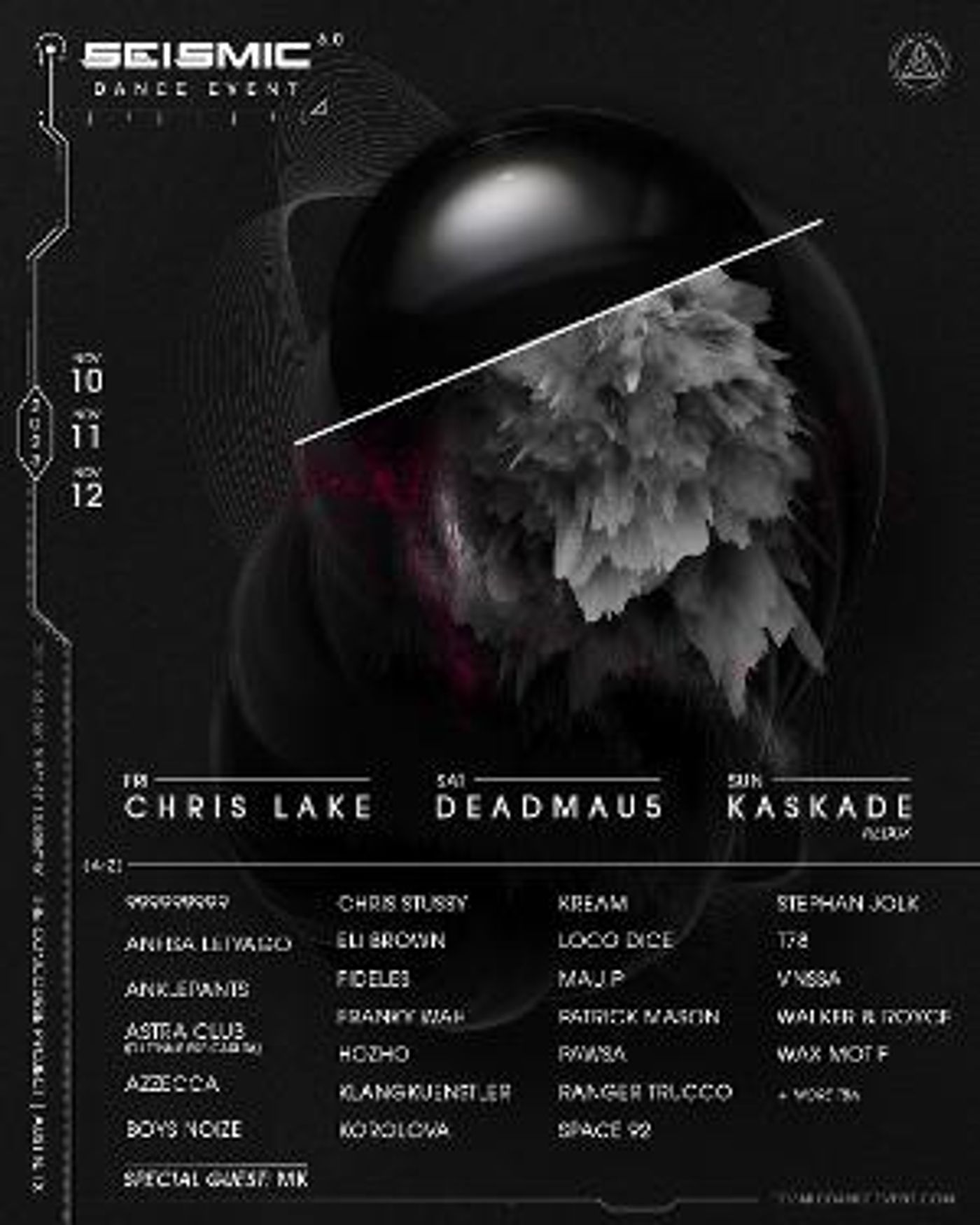 SEISMIC DANCE EVENT Announces Lineup For 6.0 Edition  Image
