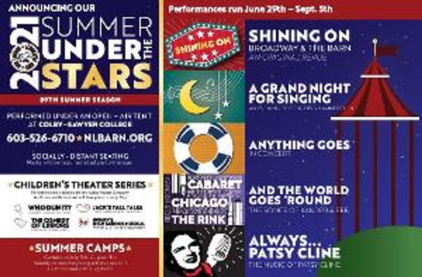 New London Barn Playhouse Announces 2021 Summer Season  Image