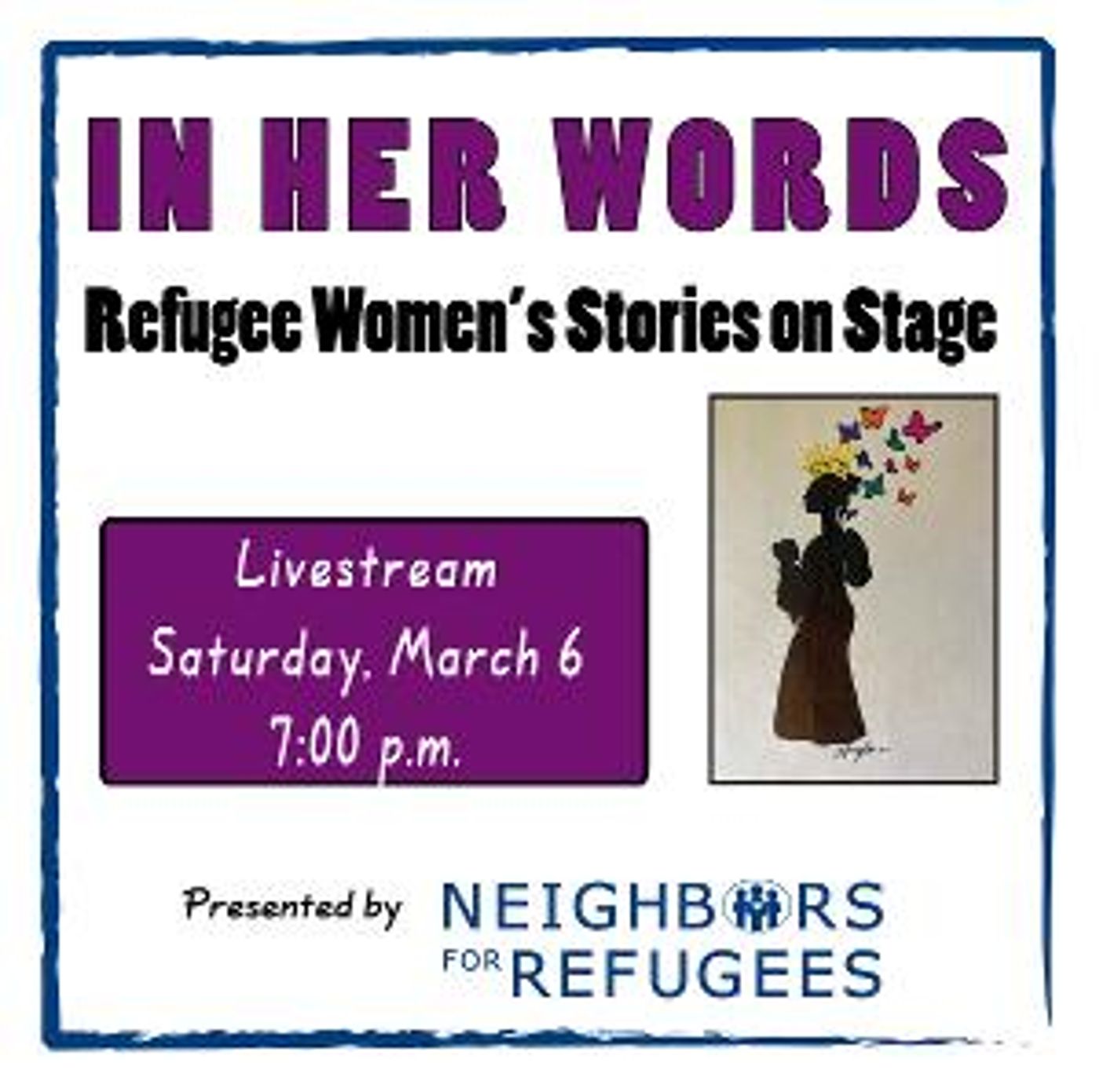 Real Life Refugee Joins Cast Of Virtual Benefit Reading 'In Her Words: Refugee Women's Stories on Stage'  Image