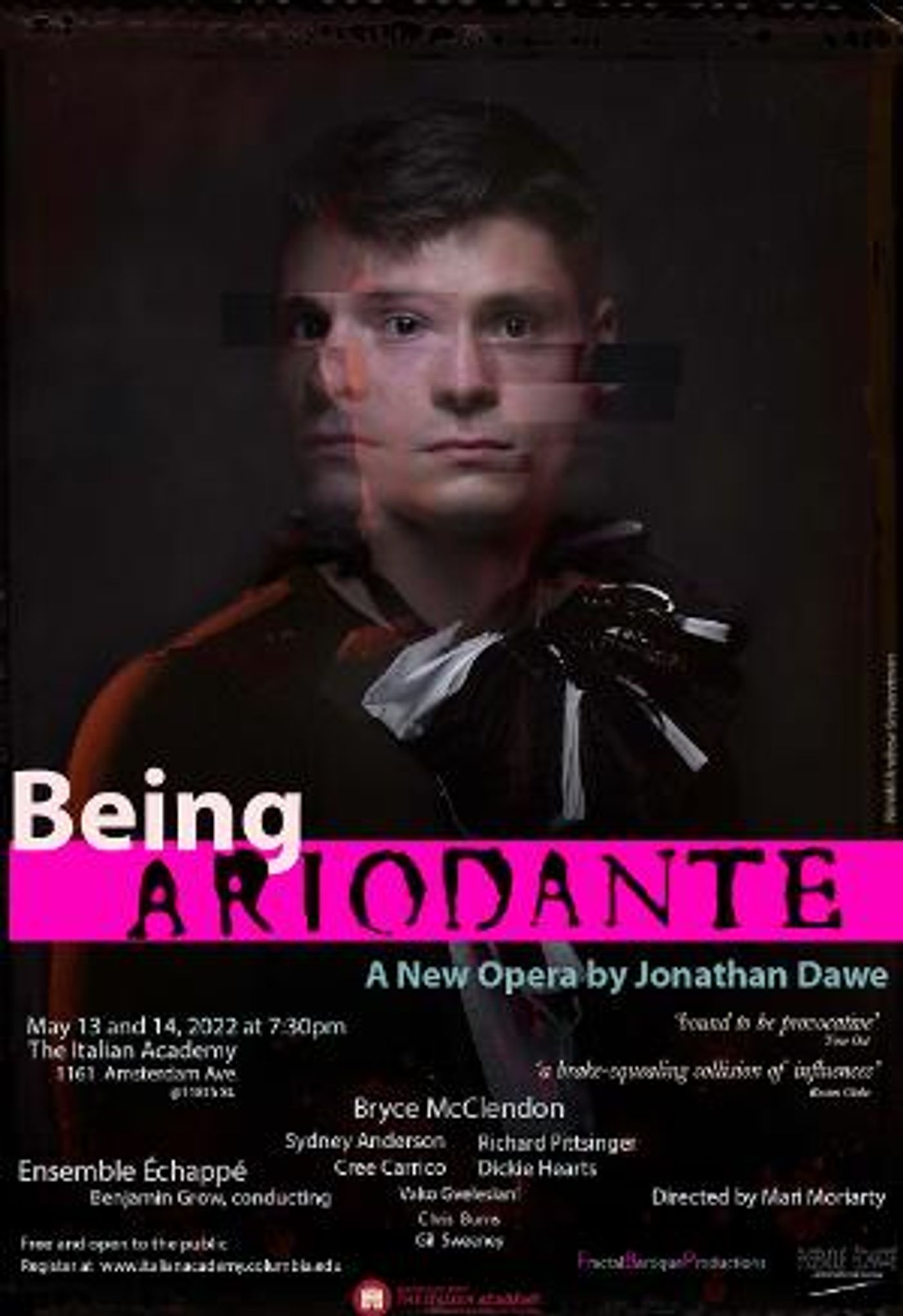 Premiere of Jonathan Dawe's BEING ARIODANTE to Premiere at Columbia University  Image
