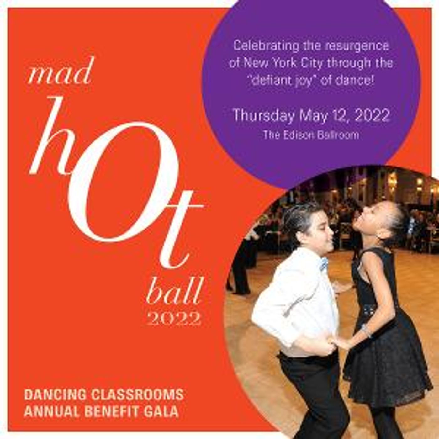 Dancing Classrooms Announces MAD HOT BALL 2022  Image