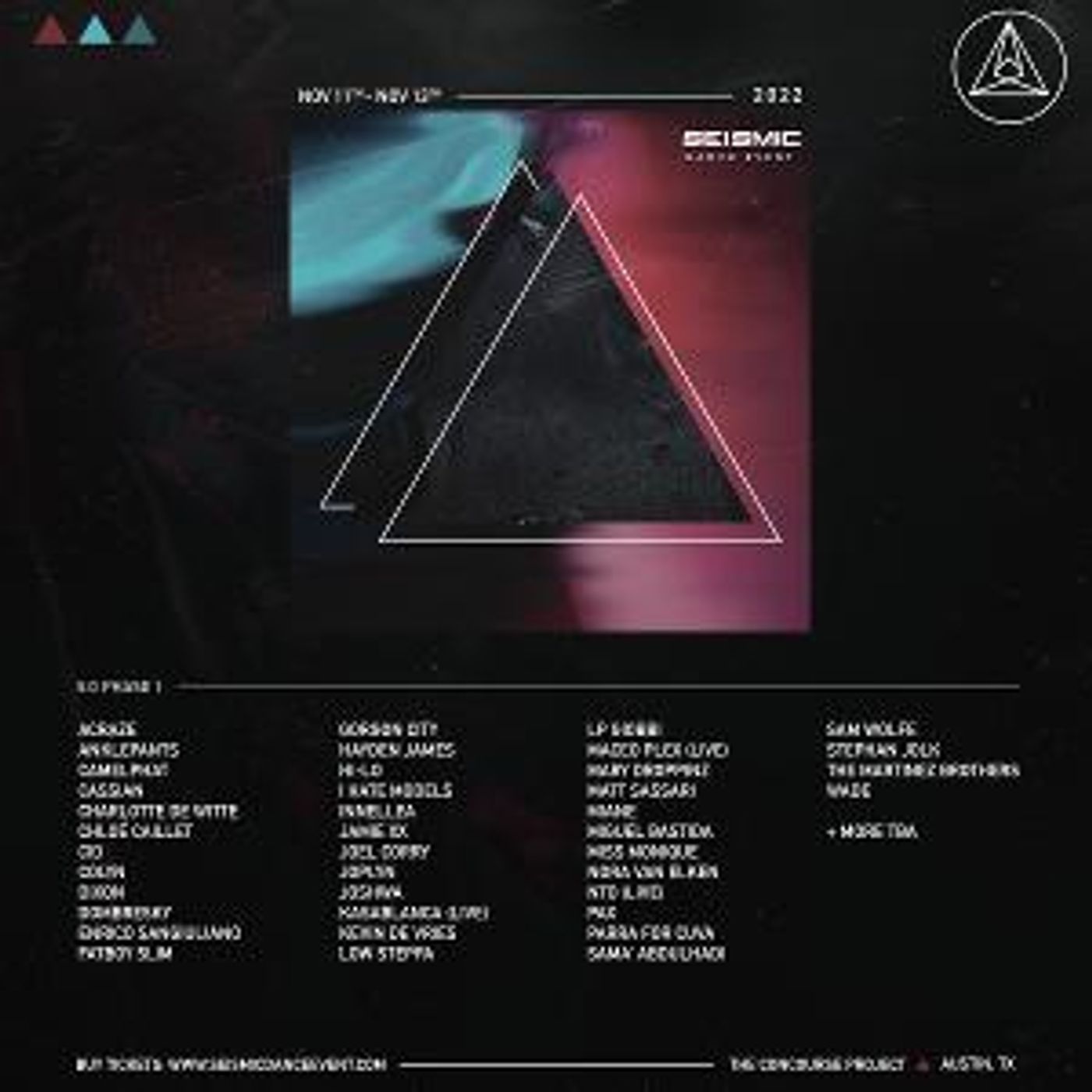 Seismic Dance Event Announces Phase One Lineup For 5th Anniversary  Image