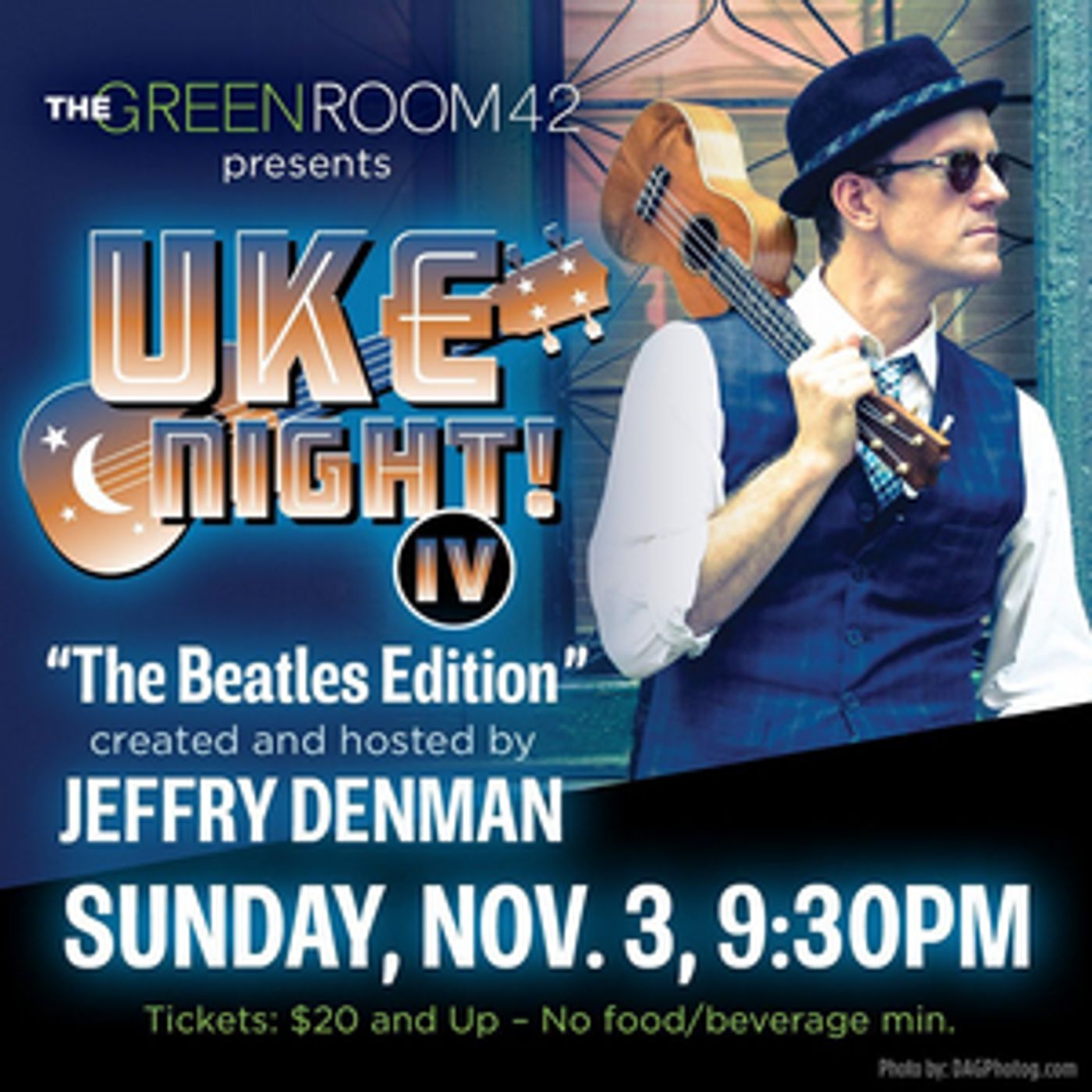 Jeffry Denman Hosts Benefit Concert UKE NIGHT IV - THE BEATLES EDITION  Image