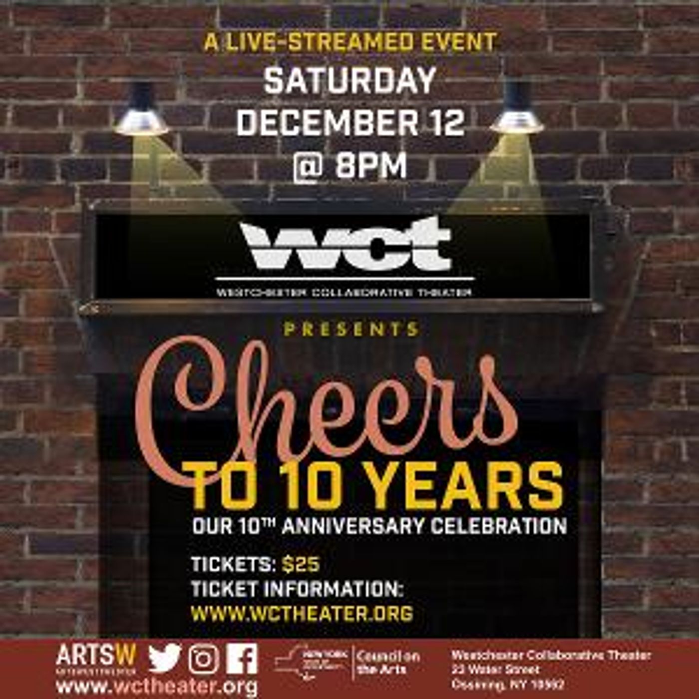 Westchester Collaborative Theater Presents A Tenth Anniversary Celebration CHEERS TO 10 YEARS  Image