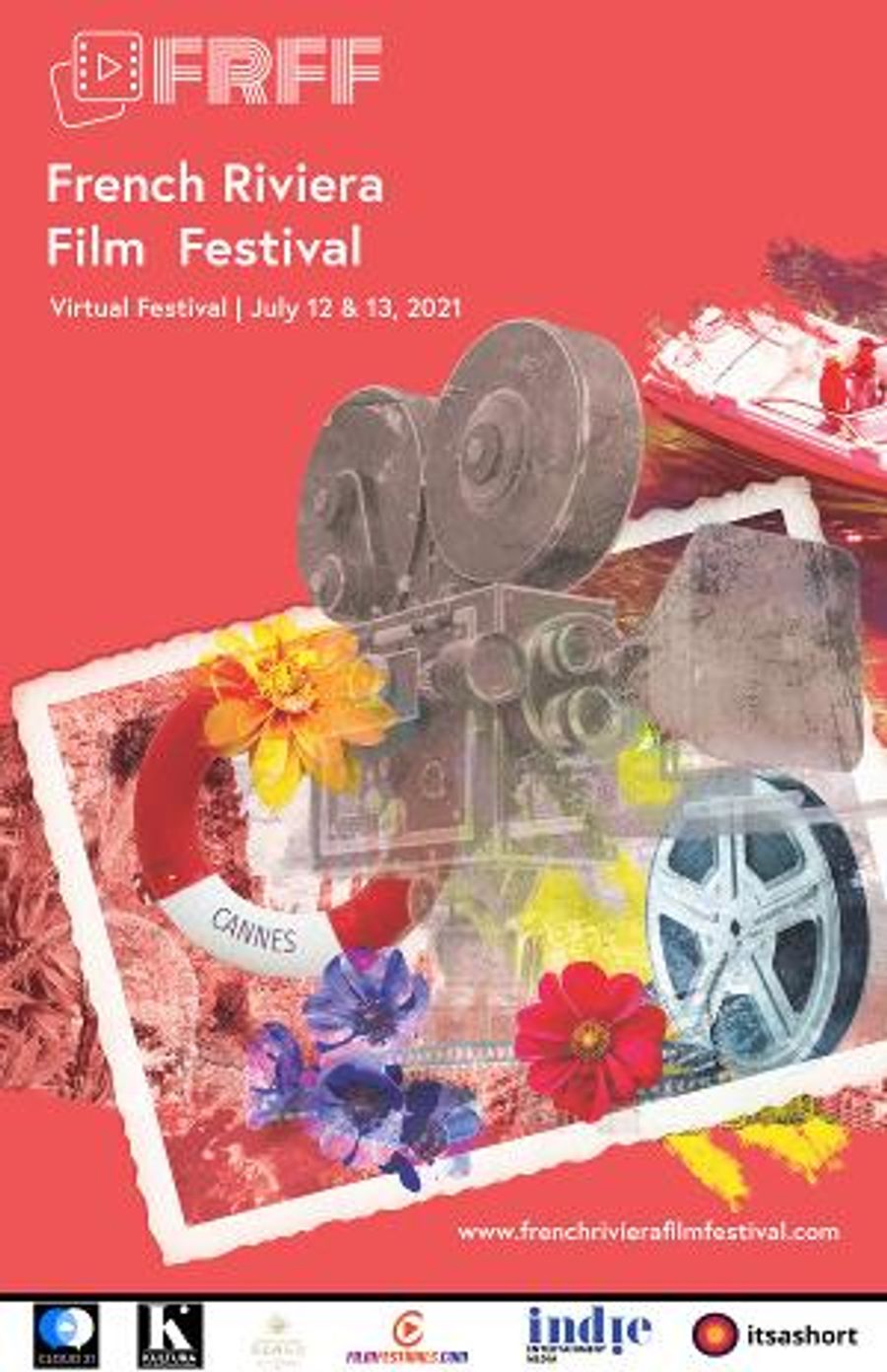French Riviera Film Festival 2021 Unveils Official Poster - To Be Auctioned As One Of The World's Film First Festival Poster NFTs Image