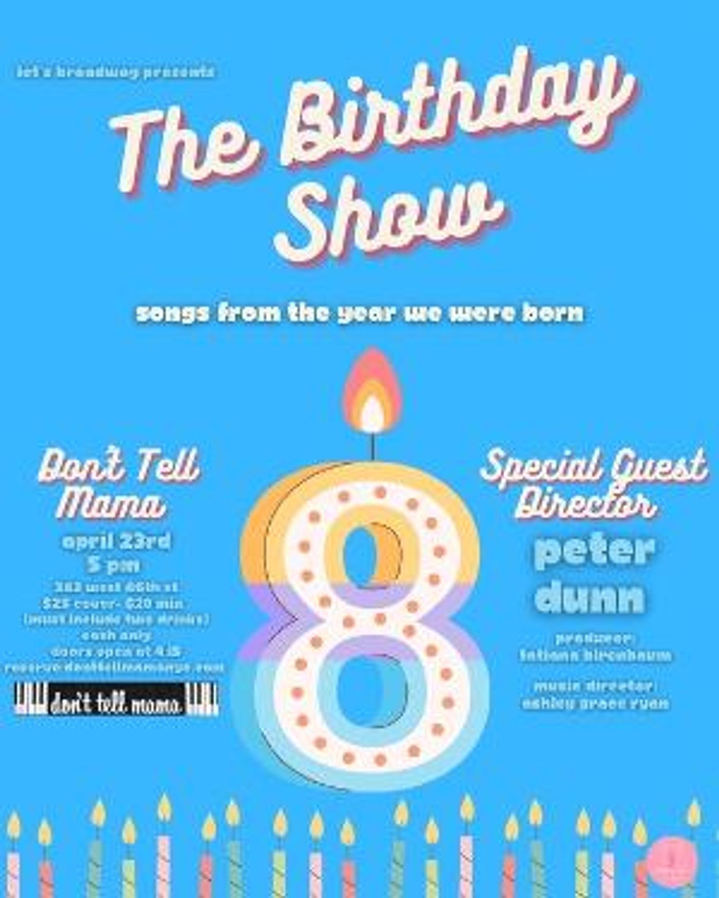 Let's Broadway Showcase Series Celebrates 8 Years at Don't Tell Mama Tonight  Image