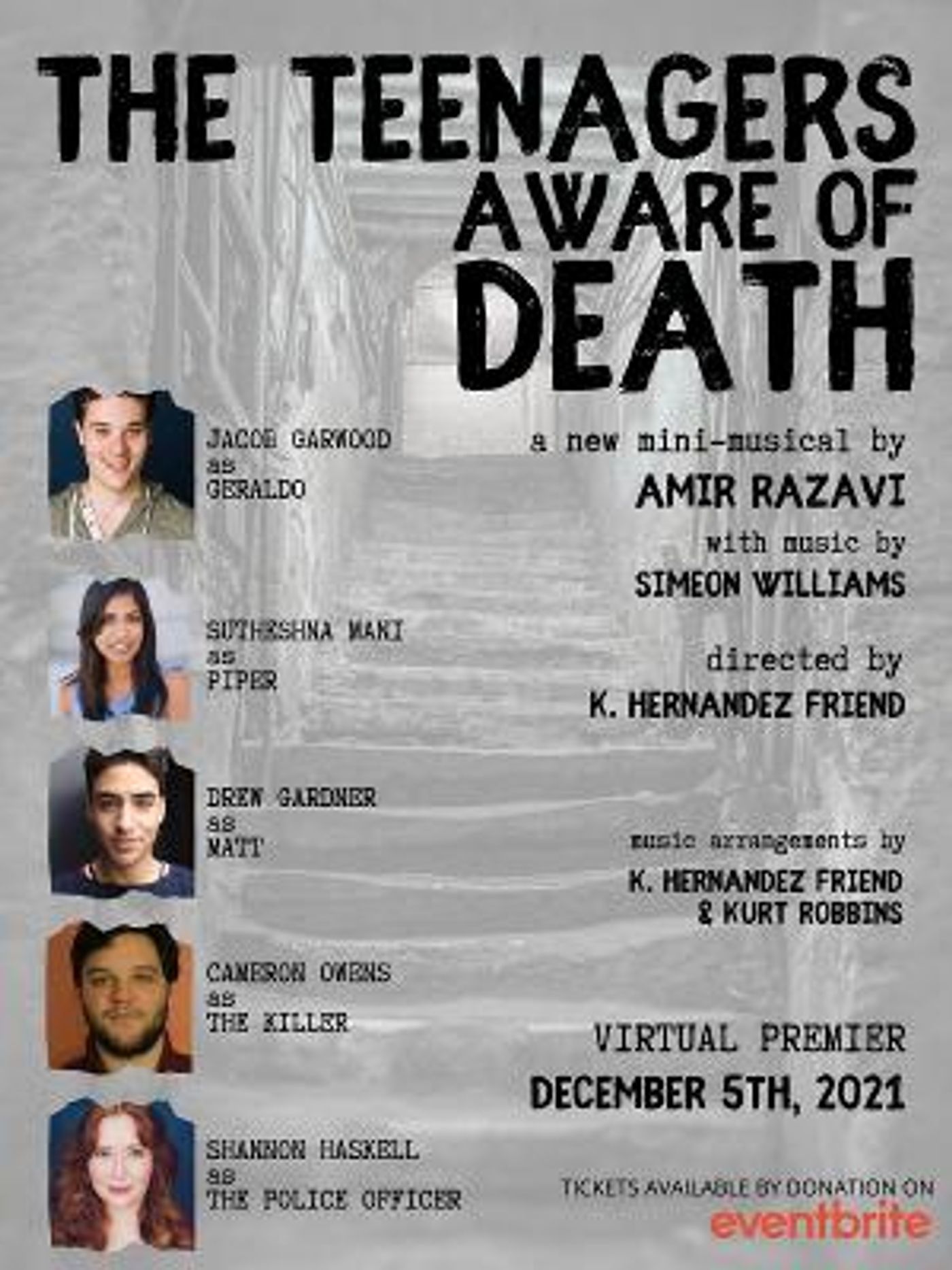 THE TEENAGERS AWARE OF DEATH to Have Virtual World Premiere in December  Image