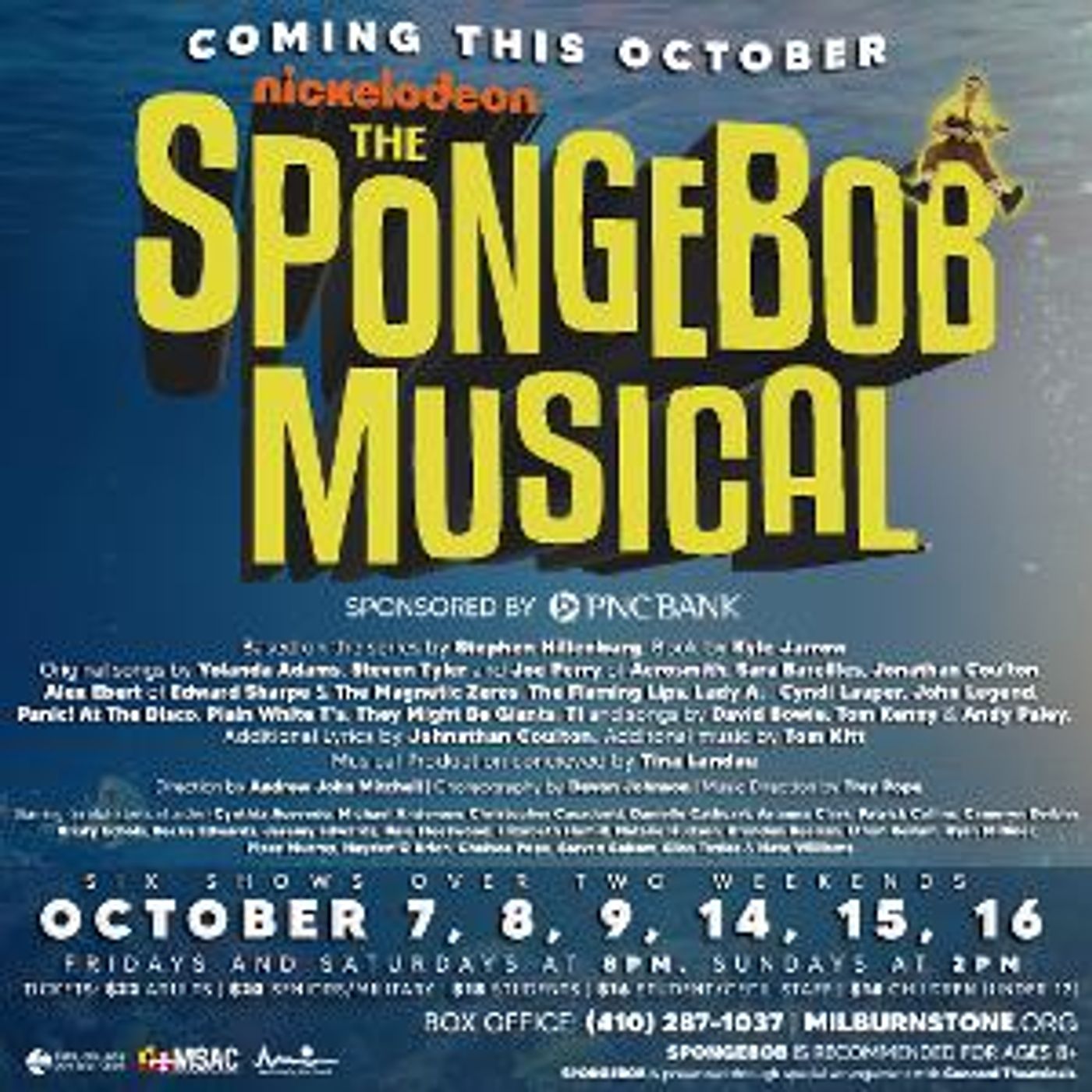 THE SPONGEBOB MUSICAL Splashes Its Way To The Milburn Stone Theatre  Image