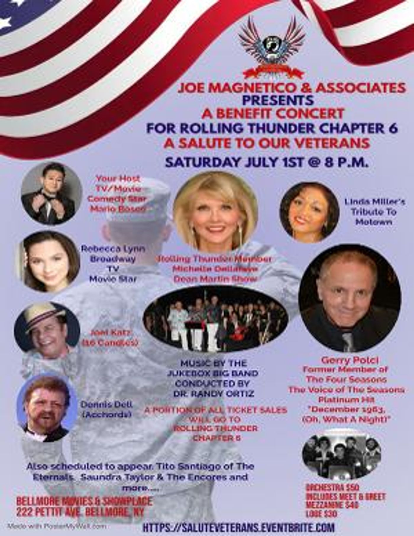 Former Four Season Gerry Polci to Appear at SALUTE TO VETERANS Concert in July  Image