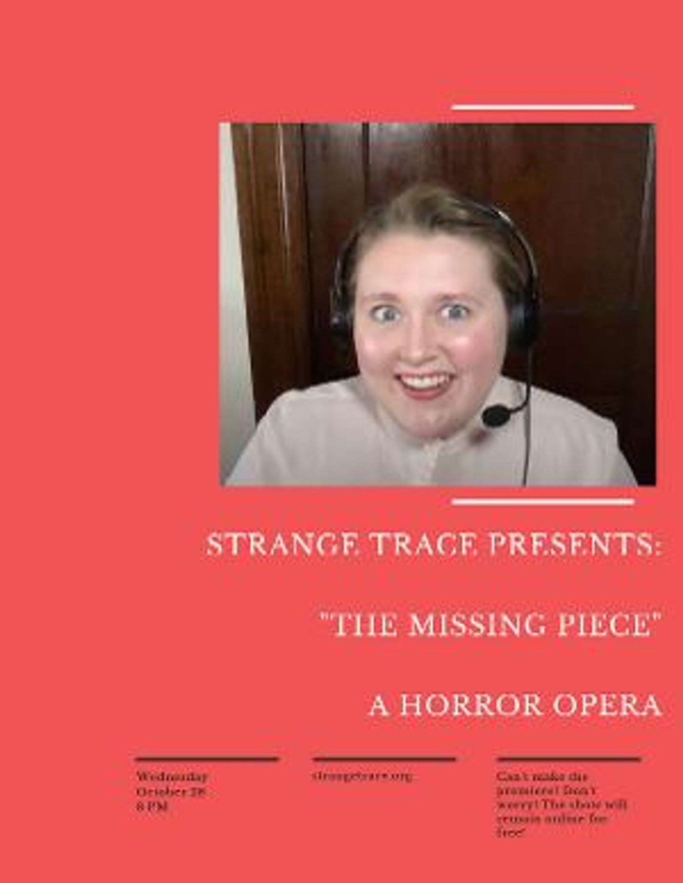 Strange Trace Announces THE MISSING PIECE: A HORROR OPERA  Image