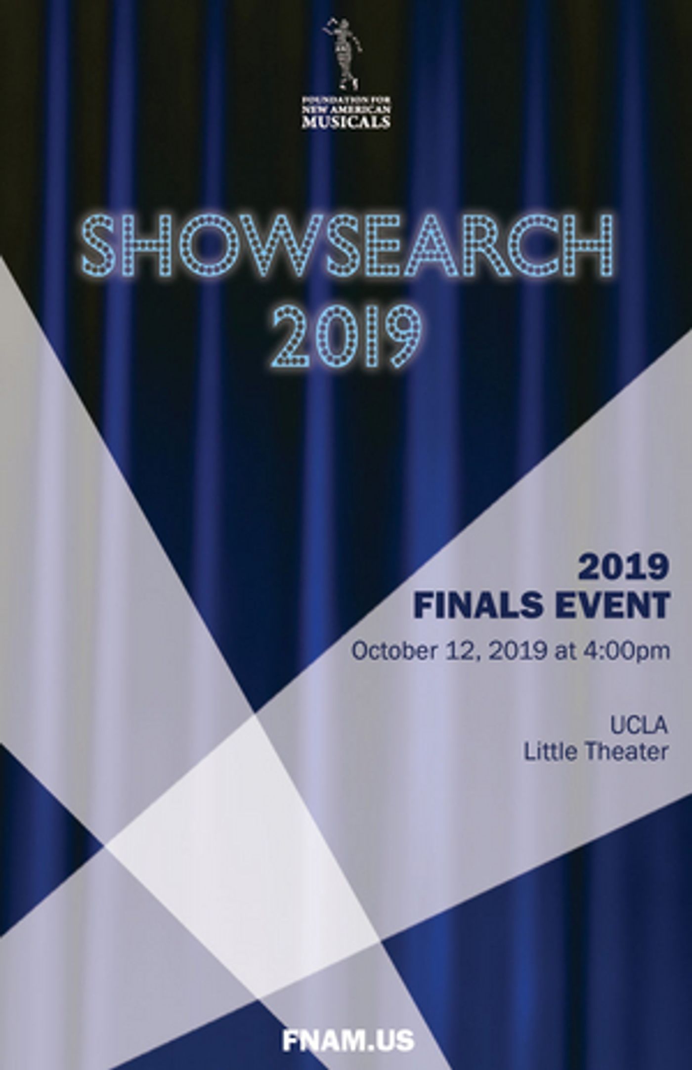 Foundation For New American Musicals' Showsearch 2019 Finals Set for Oct. 12th At UCLA  Image
