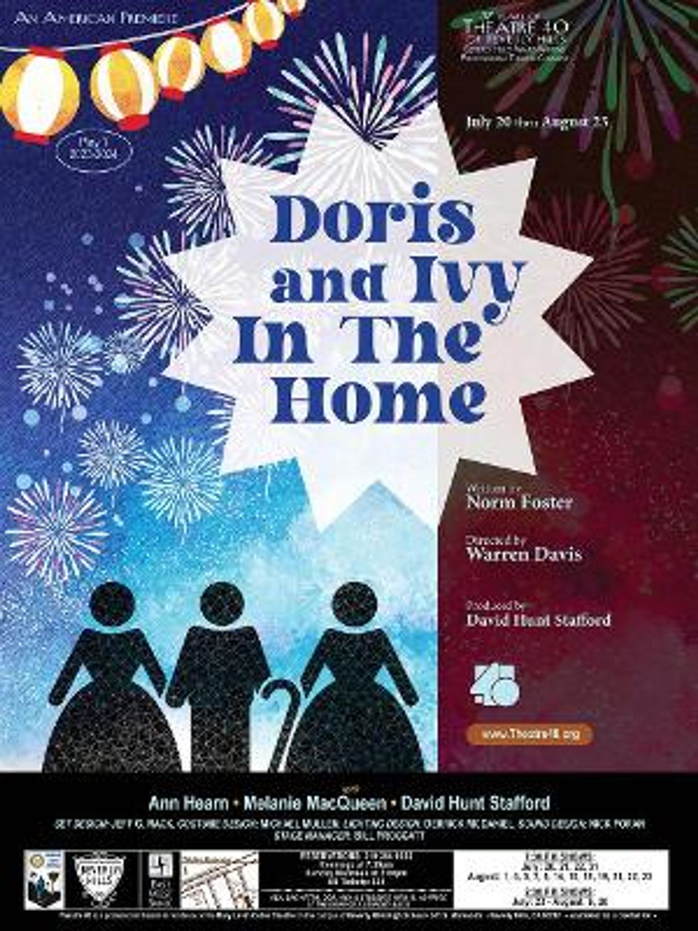 DORIS AND IVY IN THE HOME Opens July 20 At Theatre 40  Image