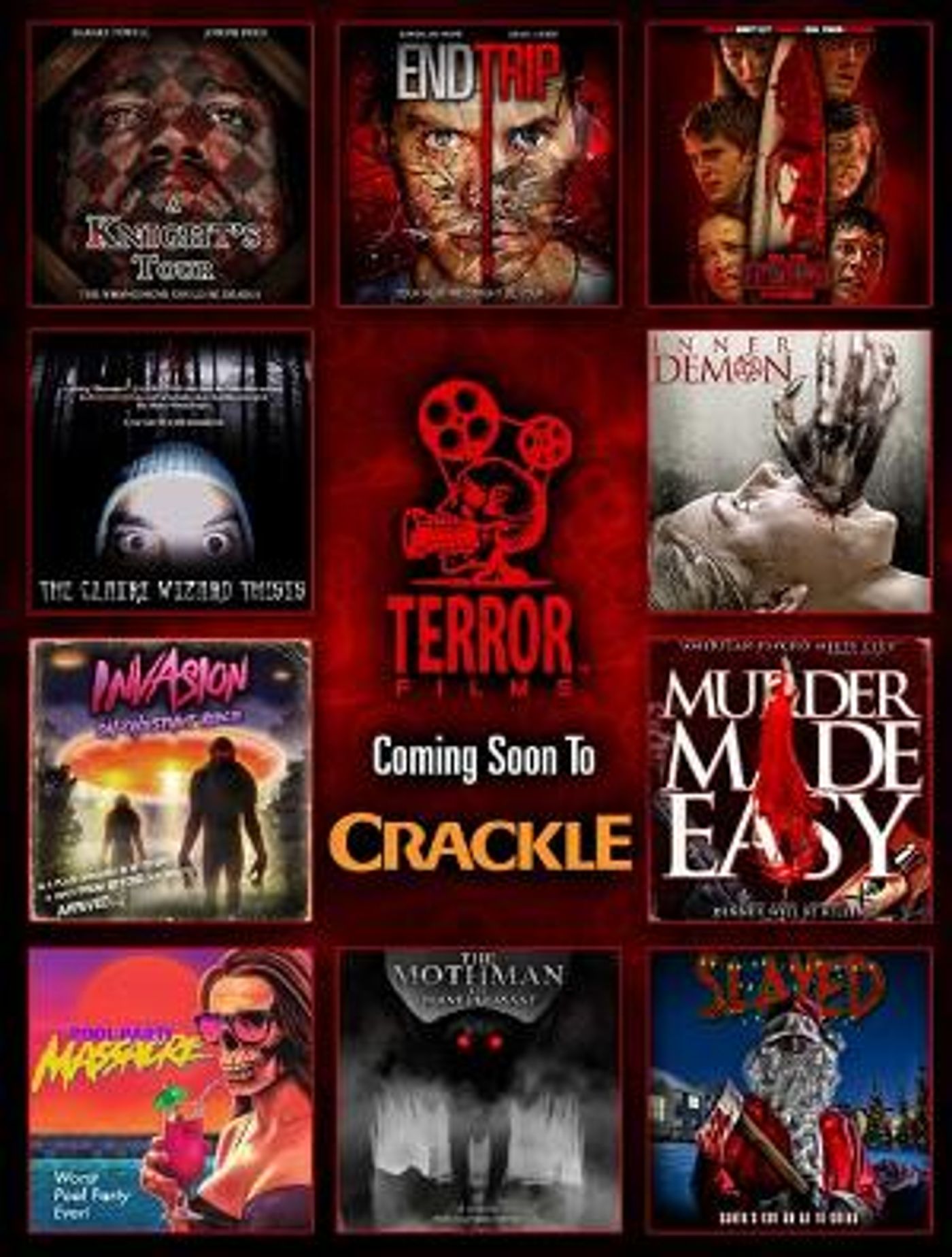 Ten Horror Titles From The Terror Films' Library Move To Crackle  Image