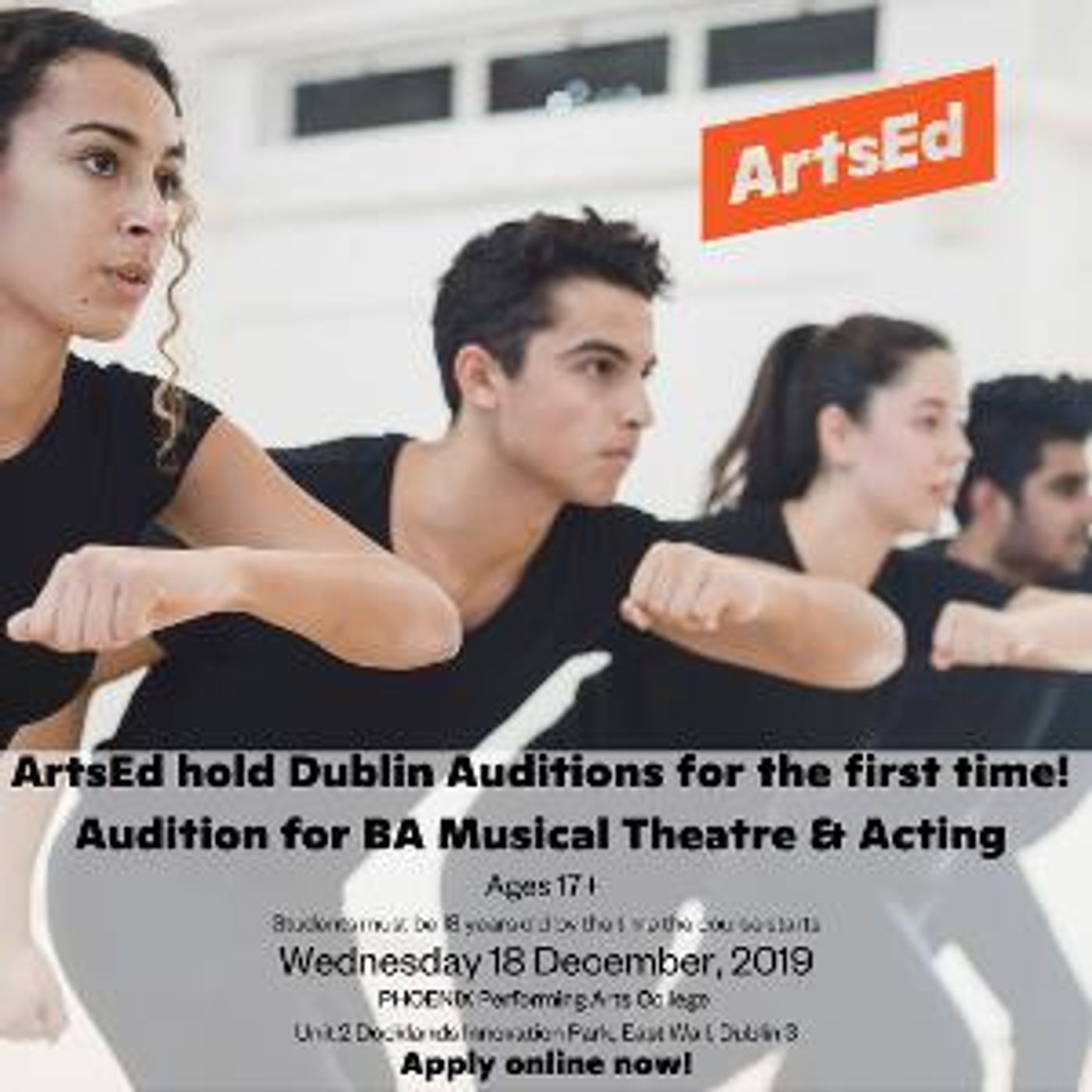 Leading UK Drama School ArtsEd Takes Auditions To Ireland  Image
