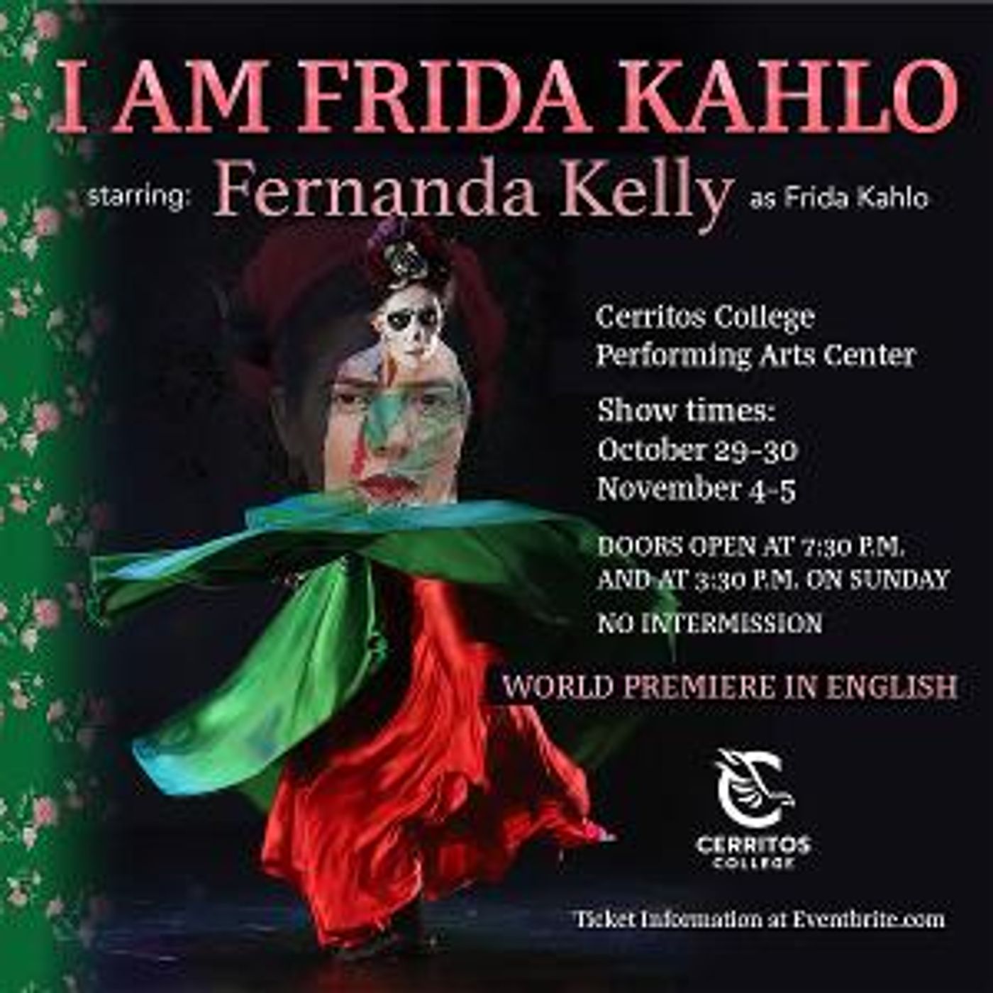 Fernanda Kelly To Star in I AM FRIDA KAHLO at the Cerritos College Performing Arts Center  Image