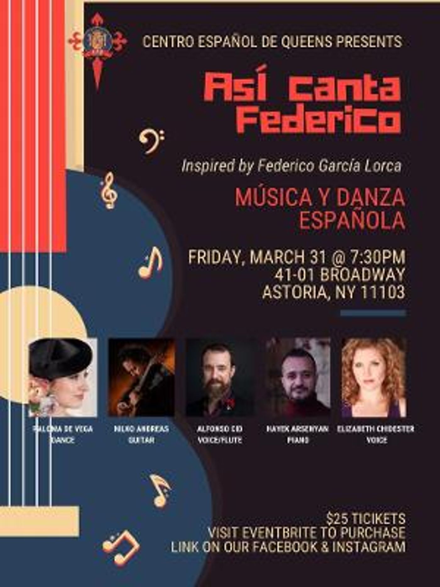 ASÍ CANTA FEDERICO Announced At Centro Español de Queens This March  Image