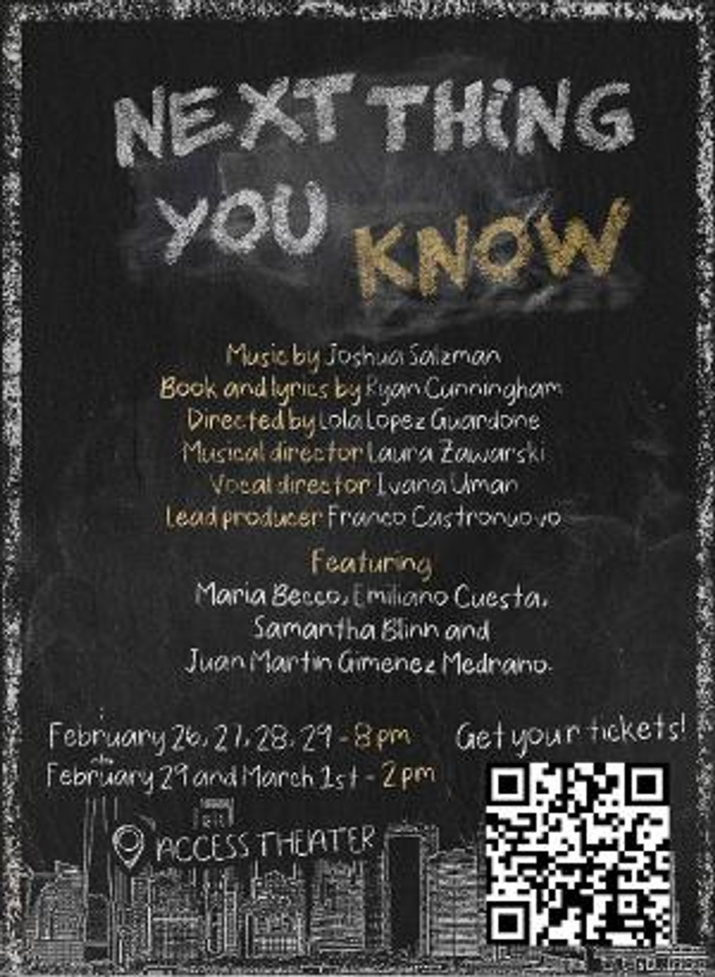 Hit Musical NEXT THING YOU KNOW Will Begin Performances On February 26th  Image