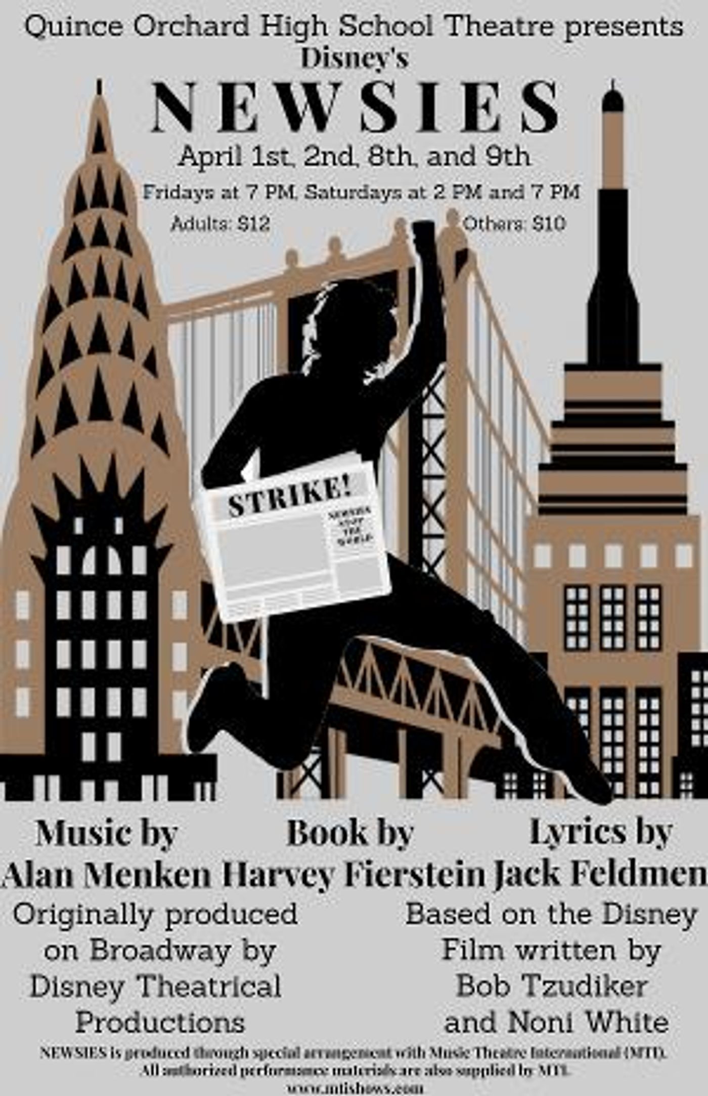 QO Theatre to Present NEWSIES  Image