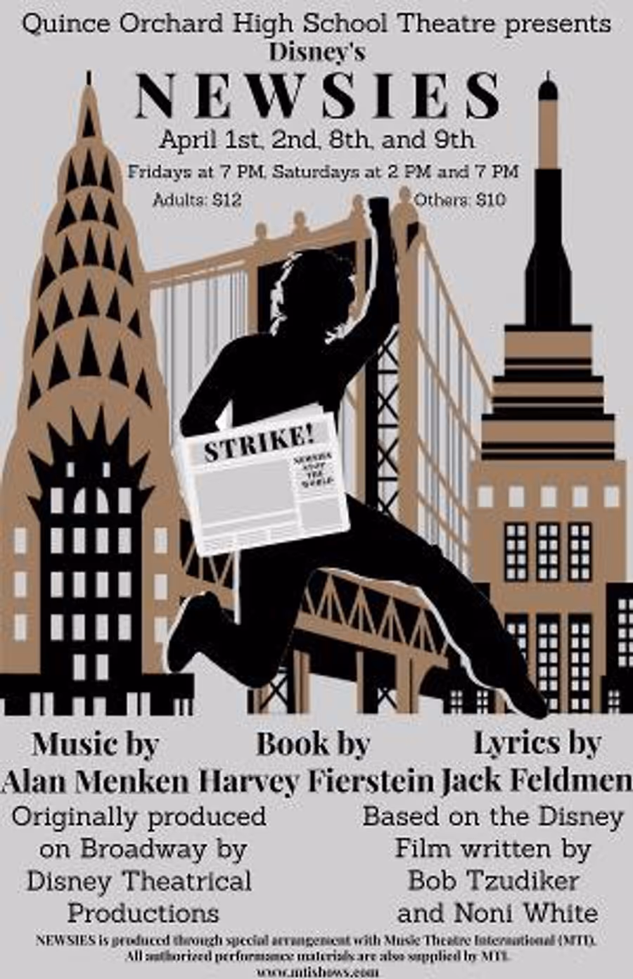 QO Theatre to Present NEWSIES Image