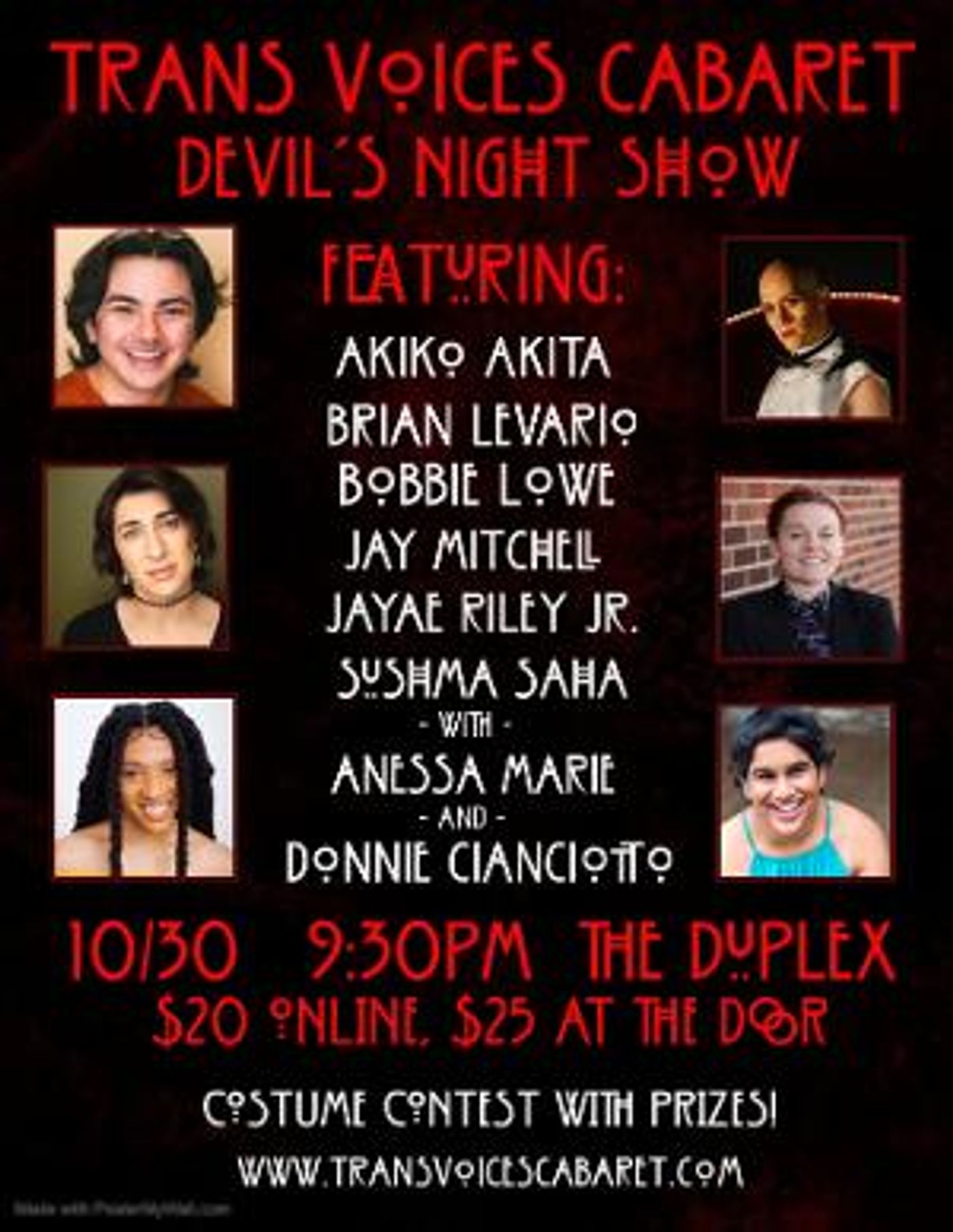 TRANS VOICES CABARET Presents Devil's Night Show  Image