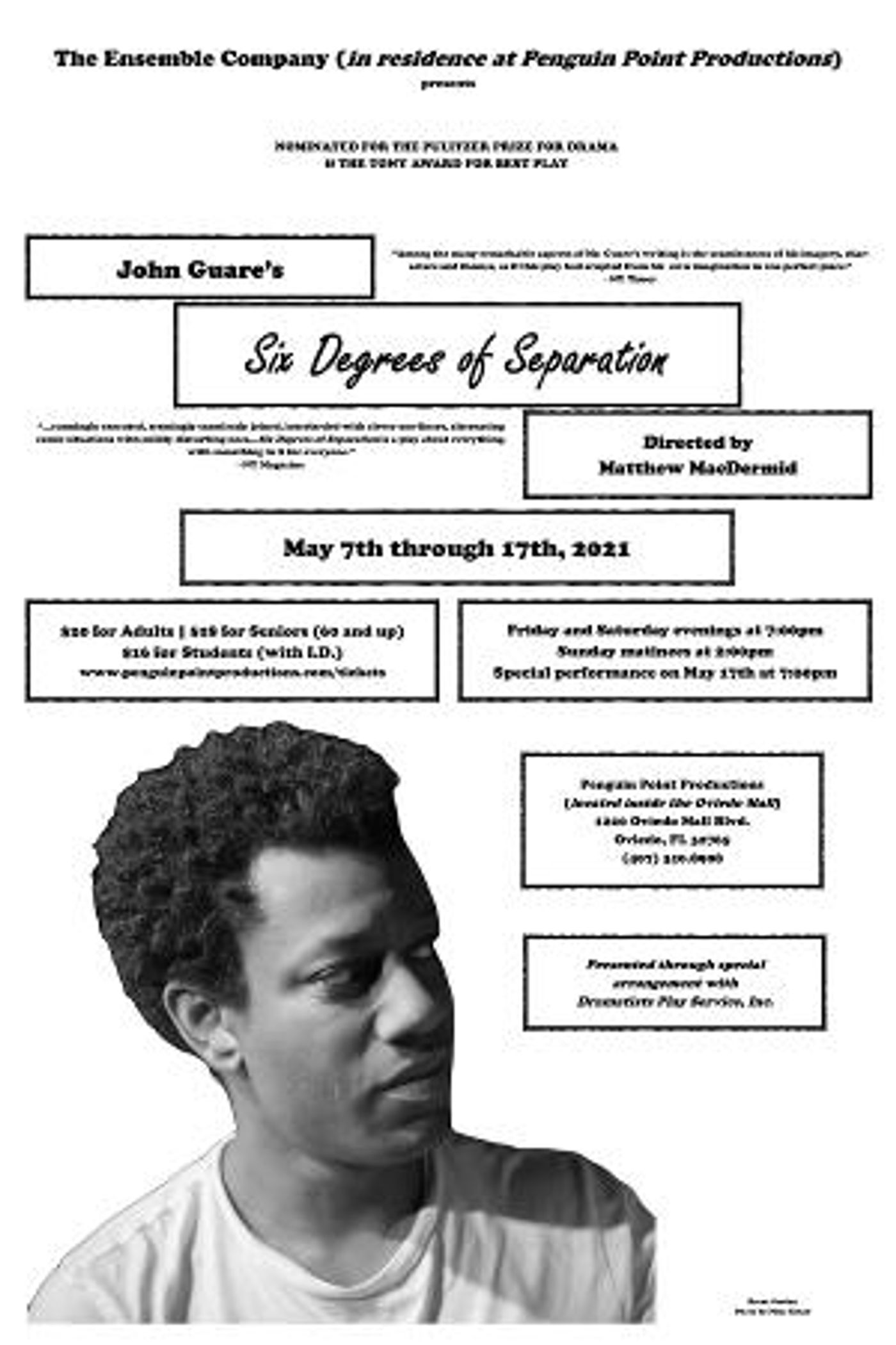 The Ensemble Company To Present John Guare's SIX DEGREES OF SEPARATION  Image