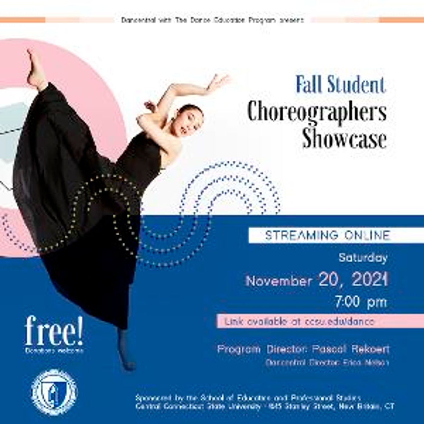 Central Connecticut State University's Dancentral to Present Fall Student Choreographers' Showcase  Image